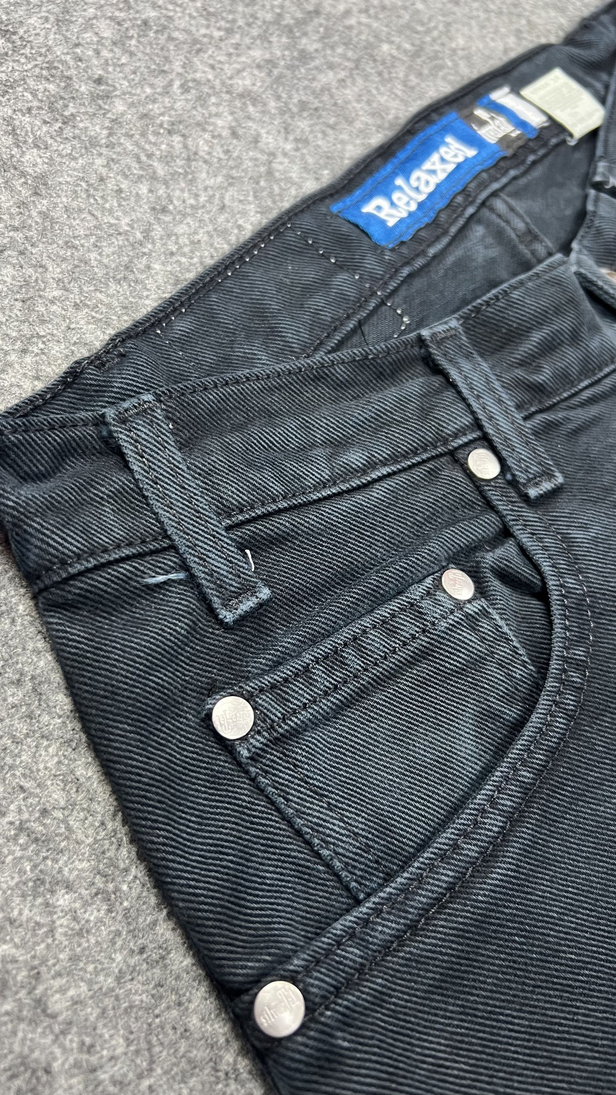 image of Distressed Denim x Levis Jeans Black Levis Silver Tab Baggy, Men's (Size 33)