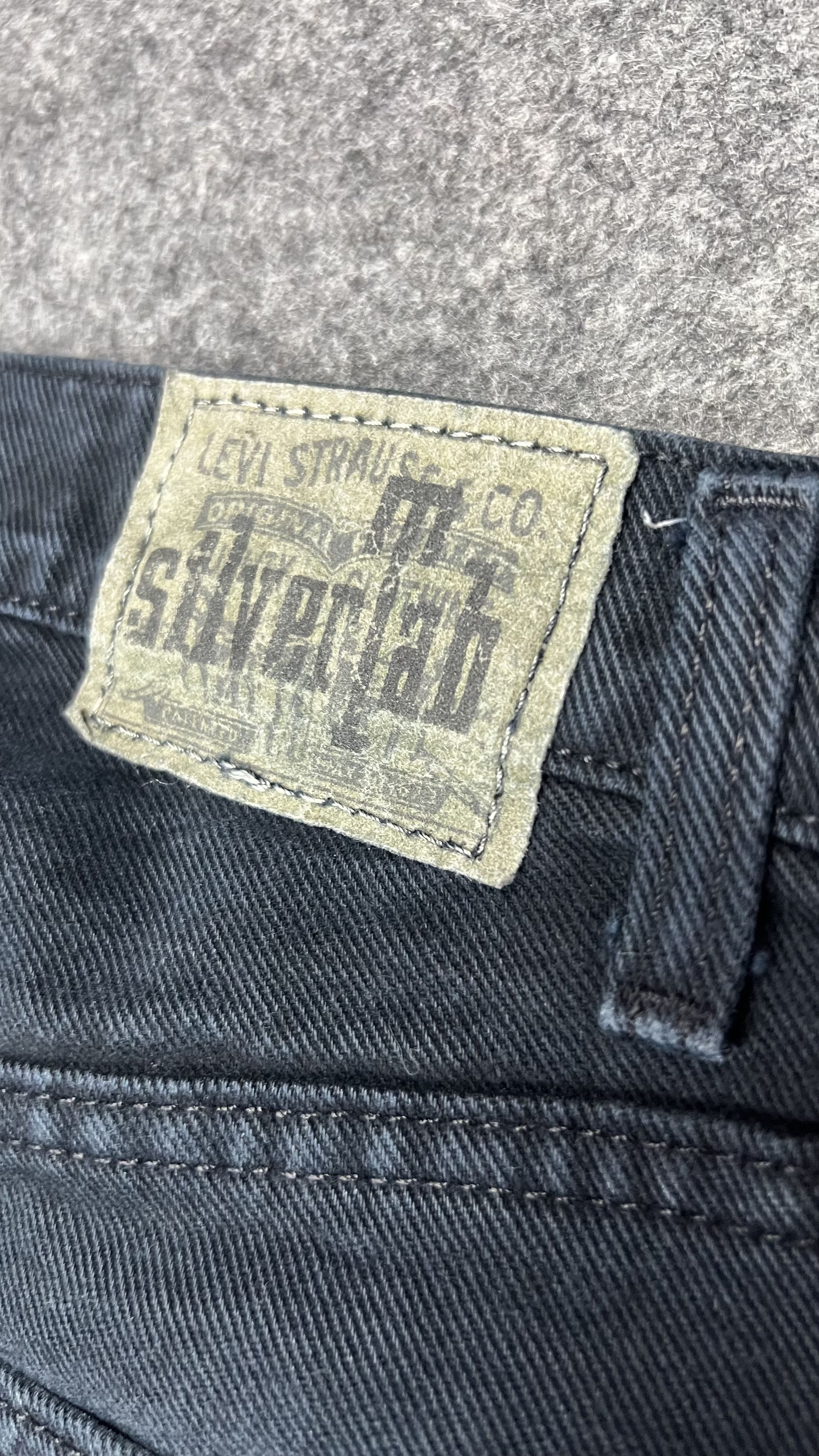 Levi's Black Baggy Levis Silver Tab Size US 33 - 6 Thumbnail