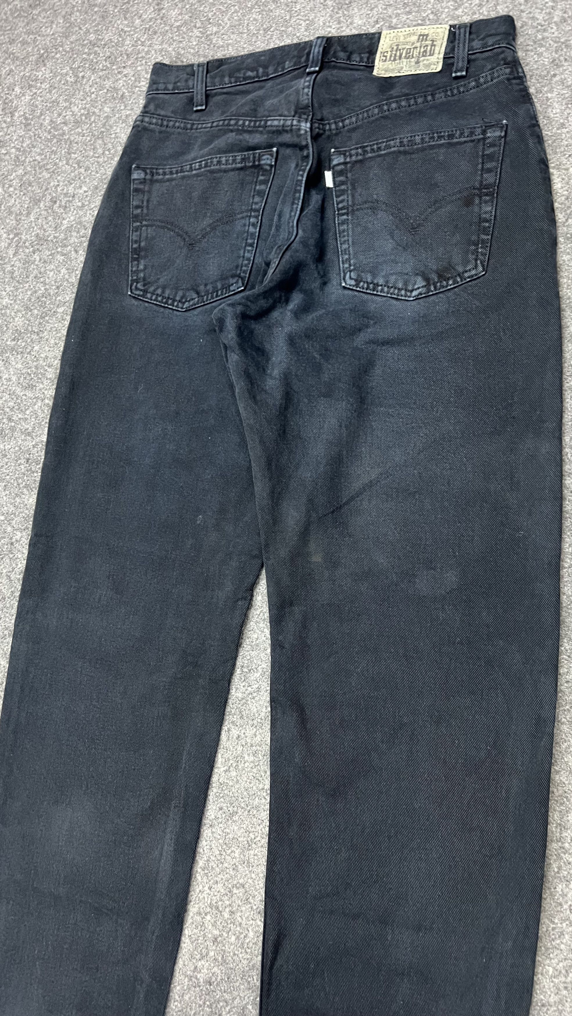 Levi's Black Baggy Levis Silver Tab Size US 33 - 7 Thumbnail