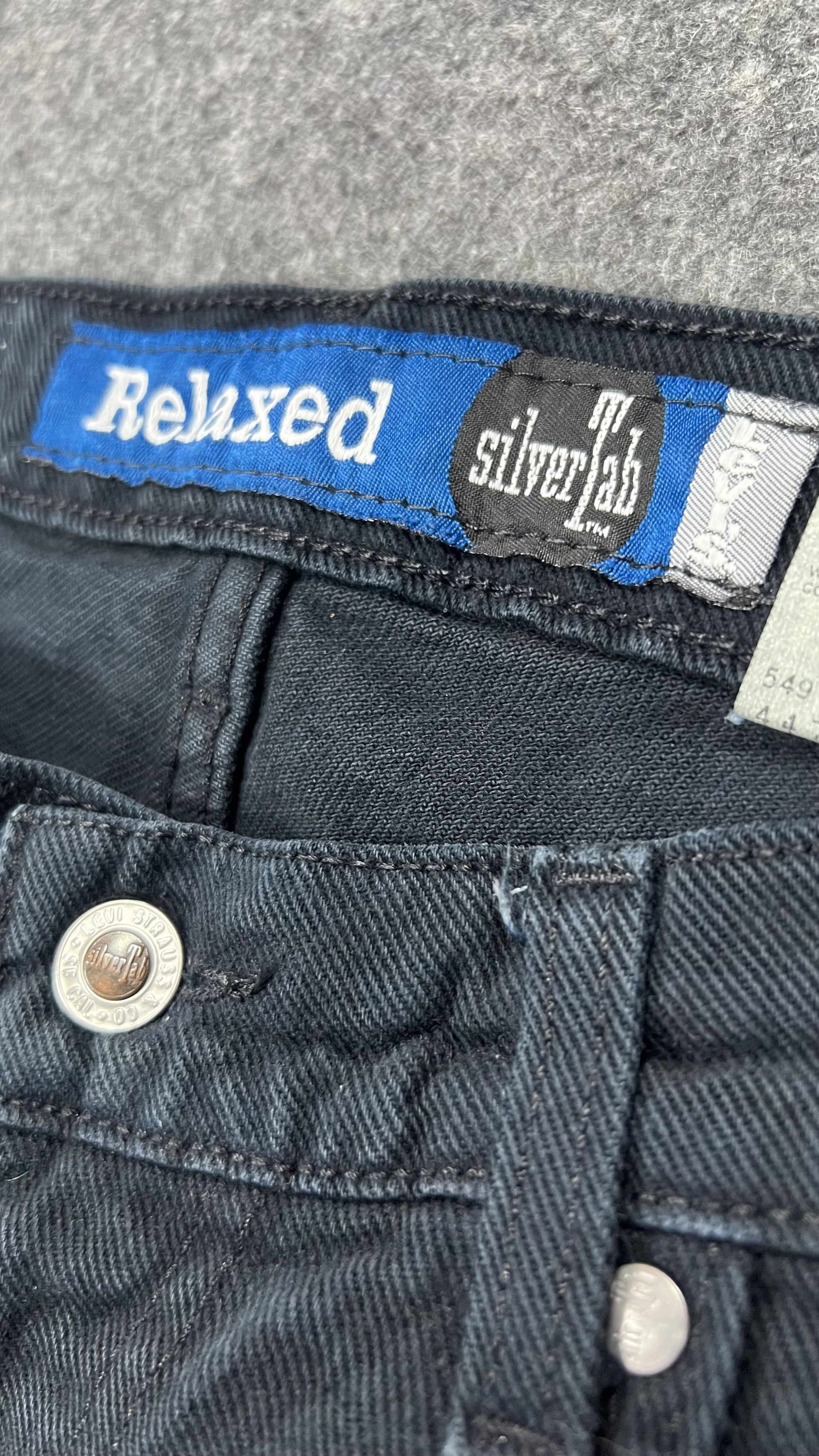 Levi's Black Baggy Levis Silver Tab Size US 33 - 3 Thumbnail