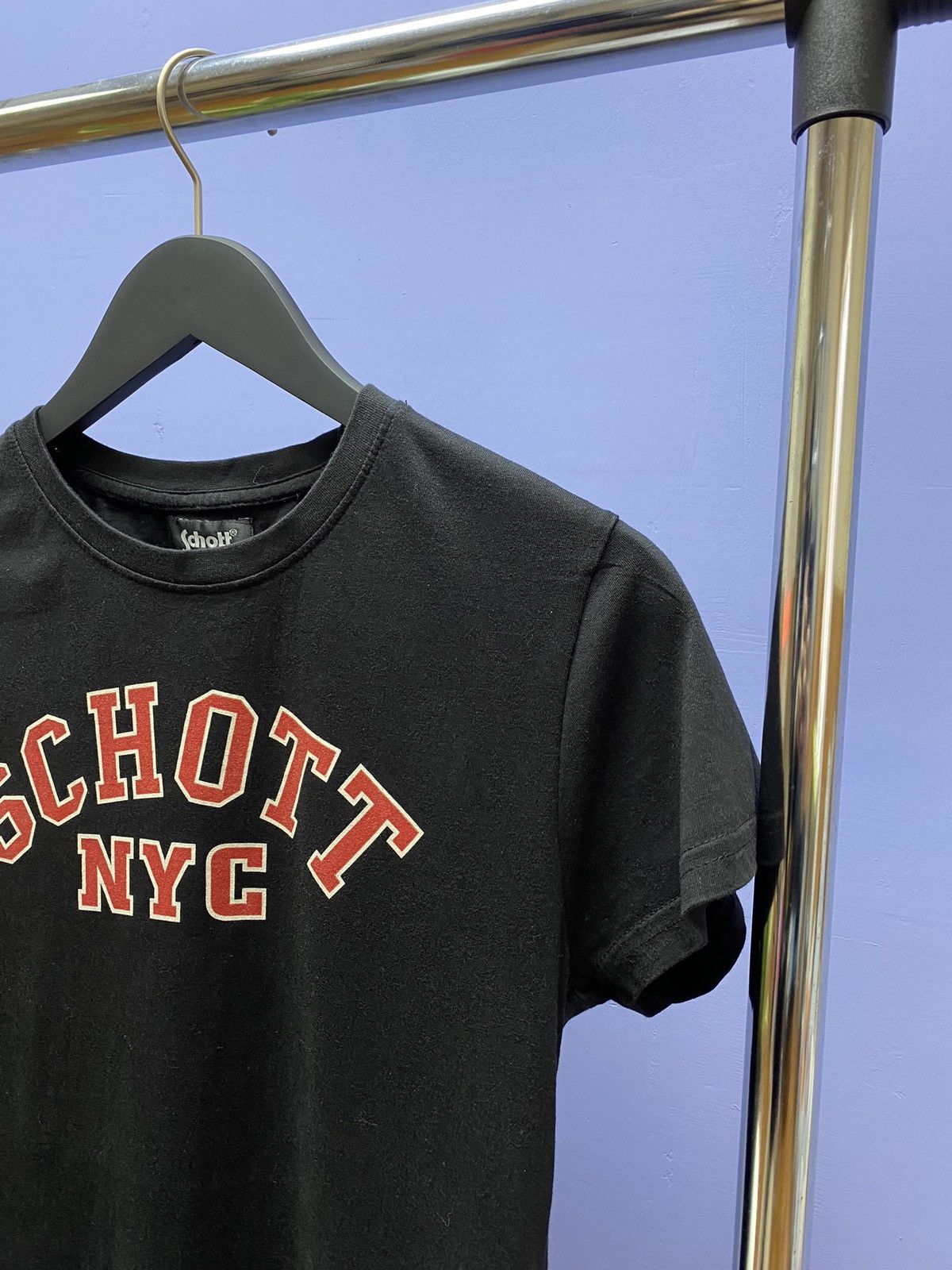 Schott Schott NYC Big Logo T Shirt Men’s S Black Logo Size US S / EU 44-46 / 1 - 7 Thumbnail