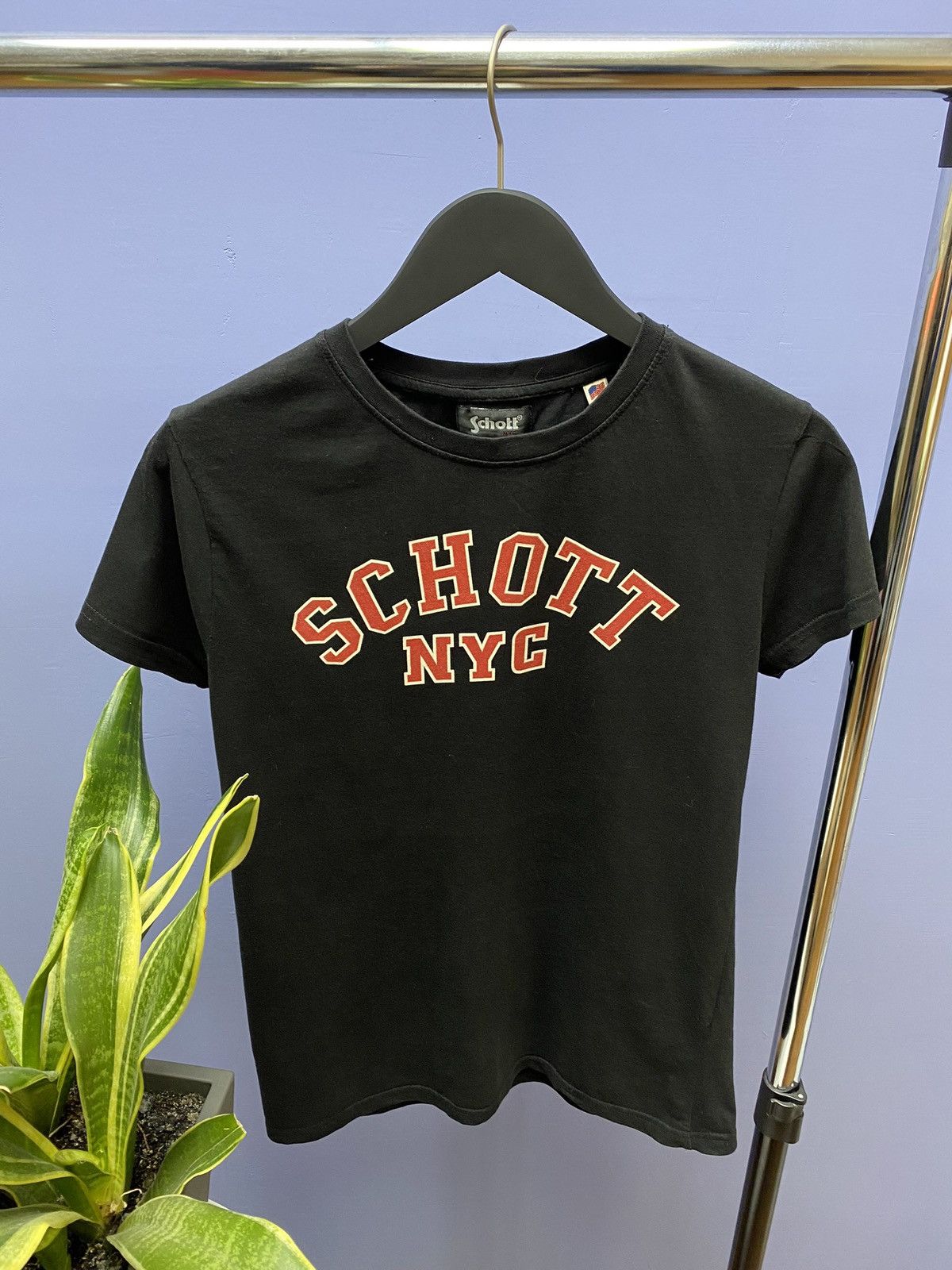 Schott Schott NYC Big Logo T Shirt Men’s S Black Logo Size US S / EU 44-46 / 1 - 4 Thumbnail