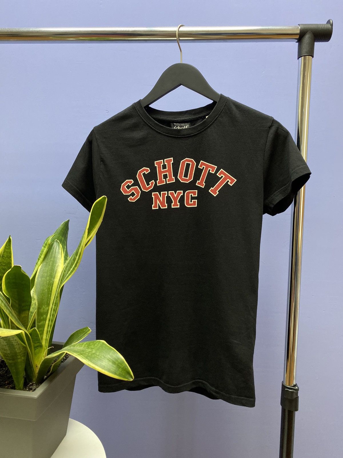 Schott Schott NYC Big Logo T Shirt Men’s S Black Logo Size US S / EU 44-46 / 1 - 1 Thumbnail