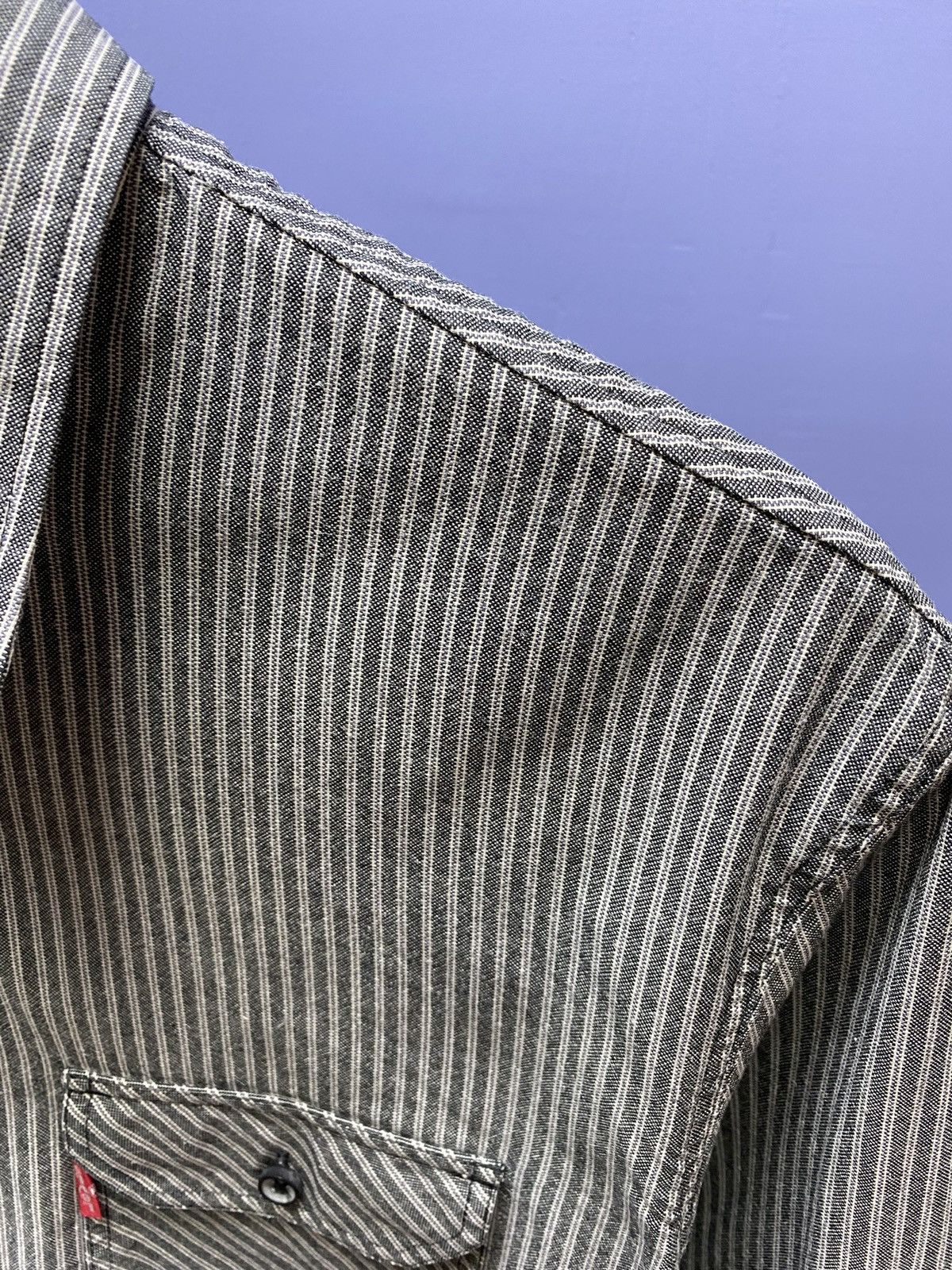 Other Levi’s Double Pockets Striped Denim Shirt Travis Scott Shirt Size US L / EU 52-54 / 3 - 12 Thumbnail