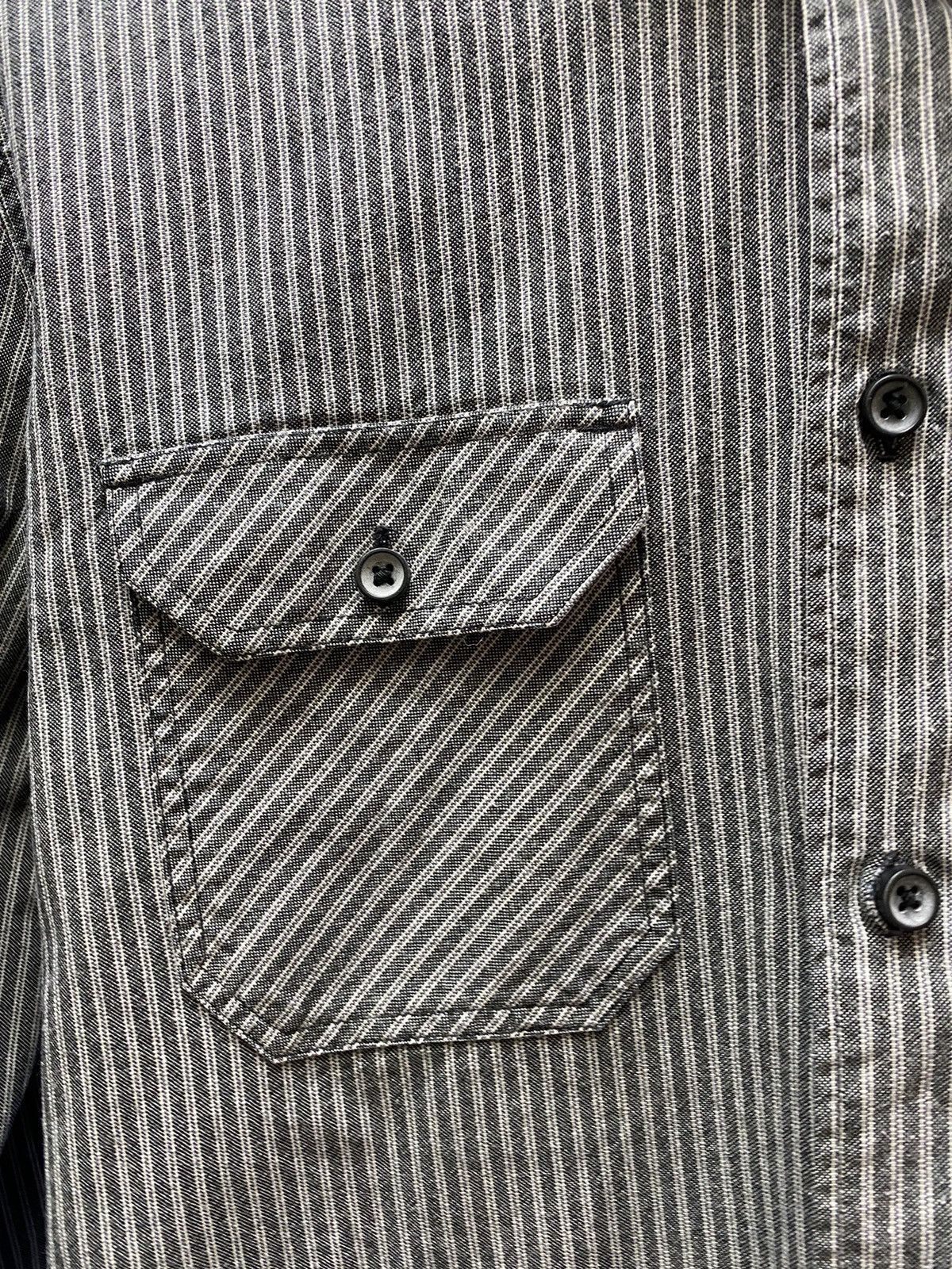 Other Levi’s Double Pockets Striped Denim Shirt Travis Scott Shirt Size US L / EU 52-54 / 3 - 10 Thumbnail