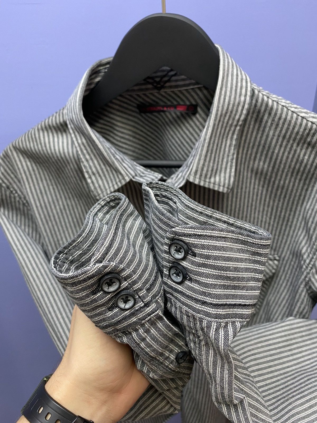 Other Levi’s Double Pockets Striped Denim Shirt Travis Scott Shirt Size US L / EU 52-54 / 3 - 15 Thumbnail