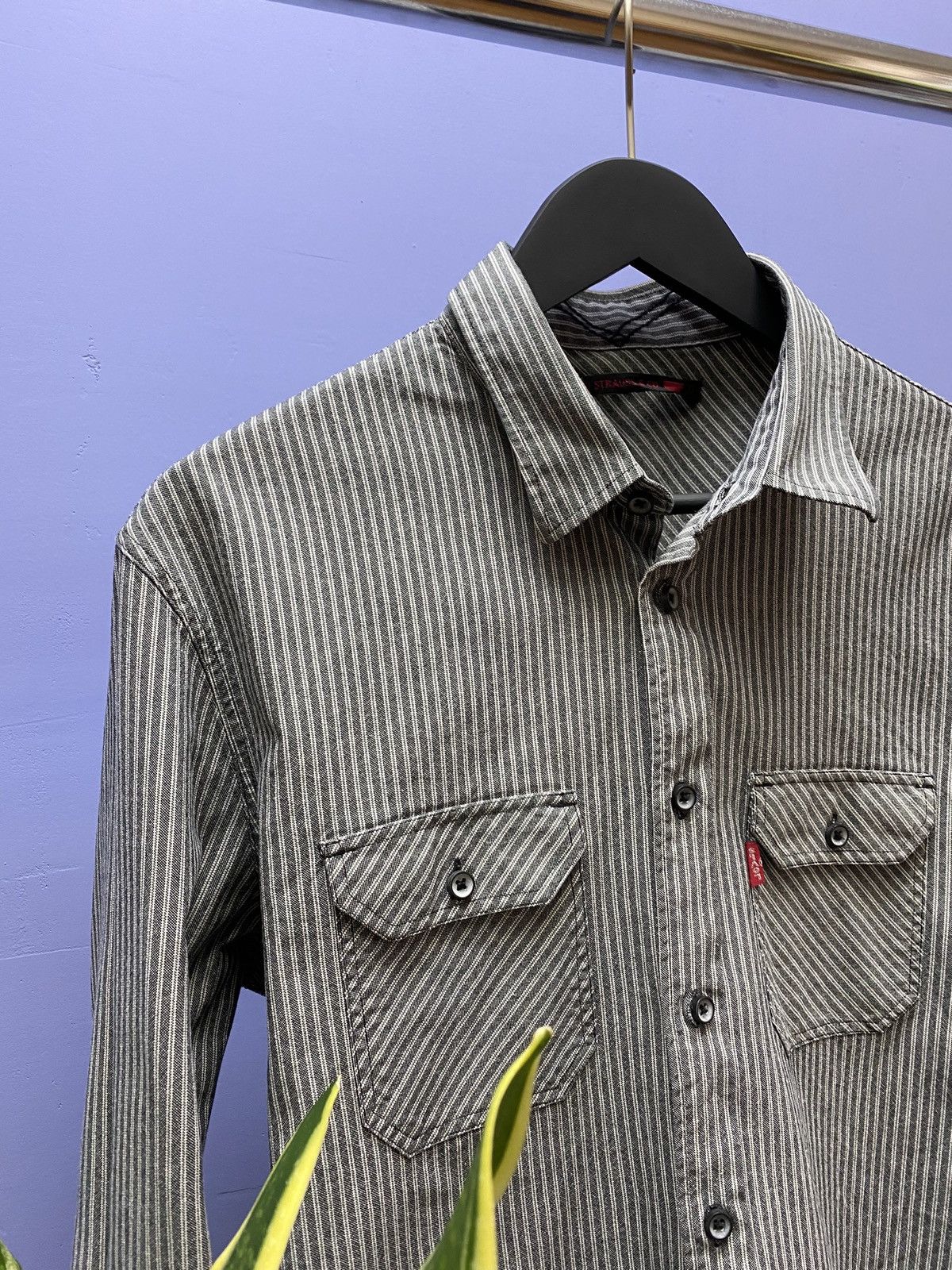 Other Levi’s Double Pockets Striped Denim Shirt Travis Scott Shirt Size US L / EU 52-54 / 3 - 7 Thumbnail