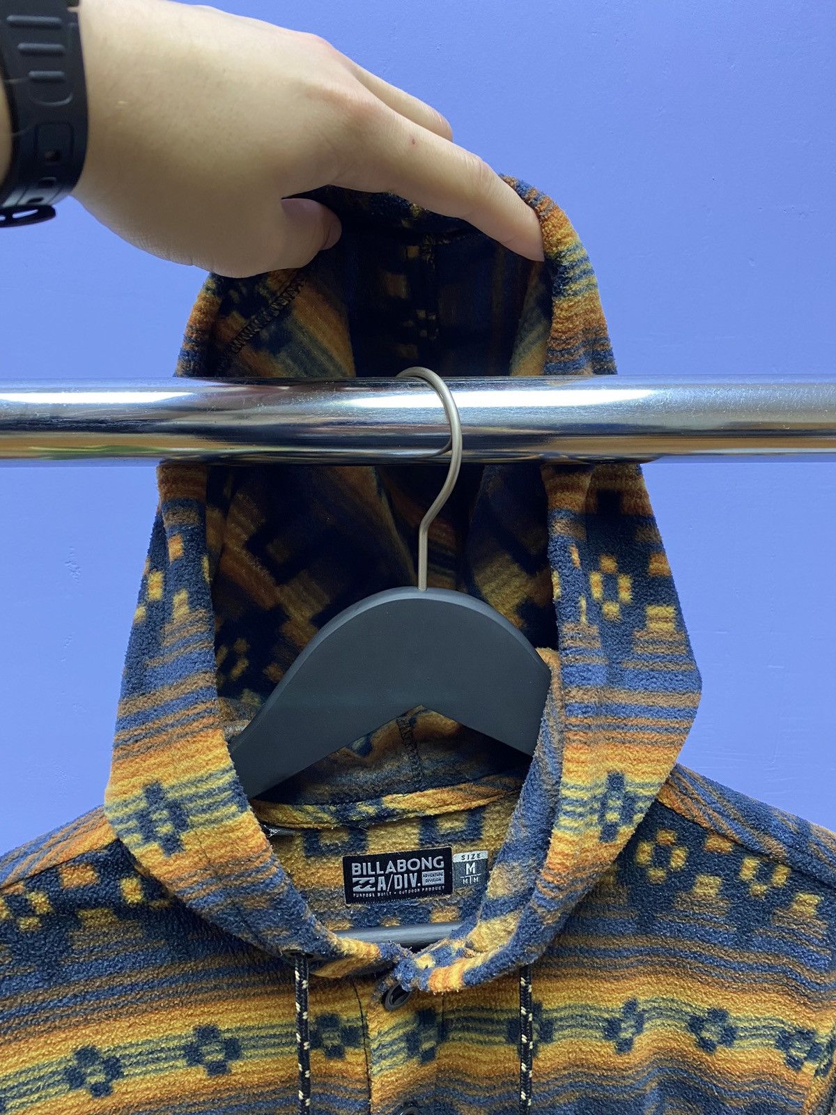 Billabong Billabong Multicolour Fleece Hooded Overashirt Size US M / EU 48-50 / 2 - 13 Thumbnail