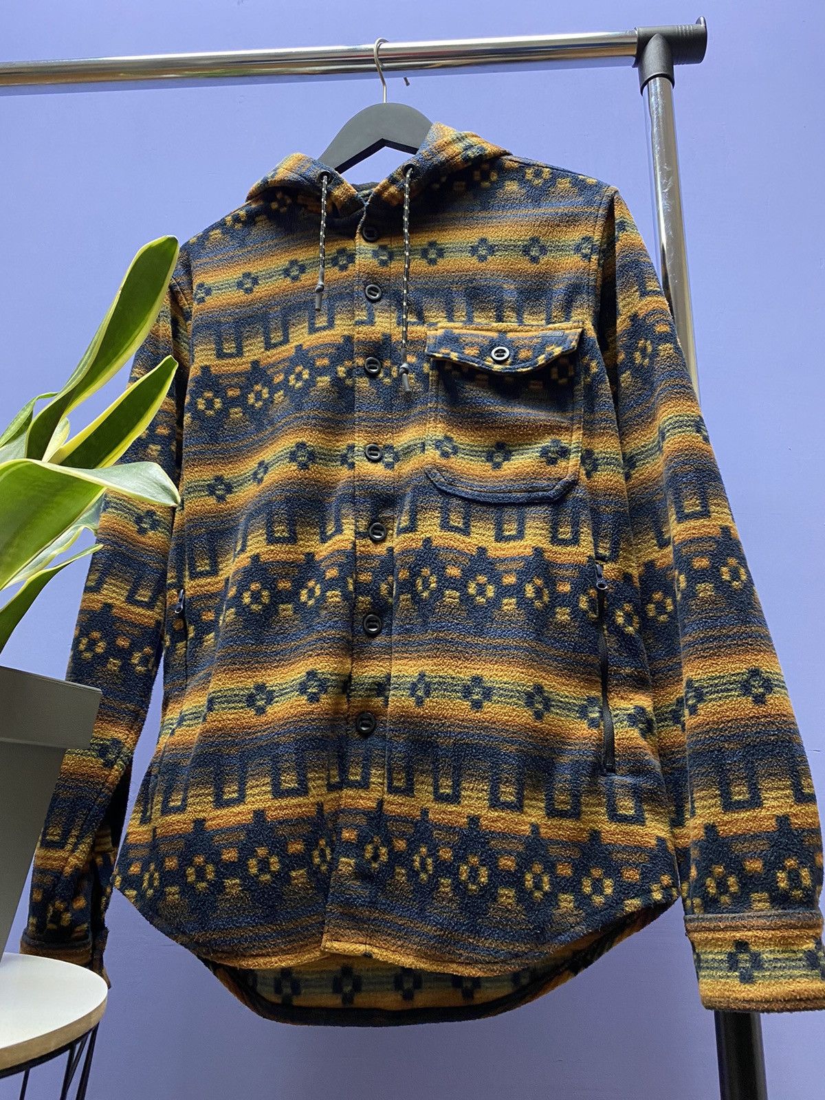 Billabong Billabong Multicolour Fleece Hooded Overashirt Size US M / EU 48-50 / 2 - 20 Thumbnail