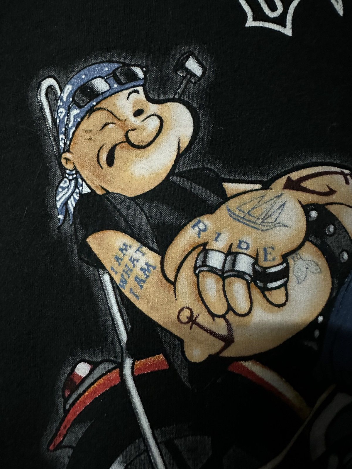 Cartoon Network × Cooper × Vintage Vintage Popeye Chopper Strong To The Finish Sun Faded Tee Size US XXL / EU 58 / 5 - 3 Thumbnail
