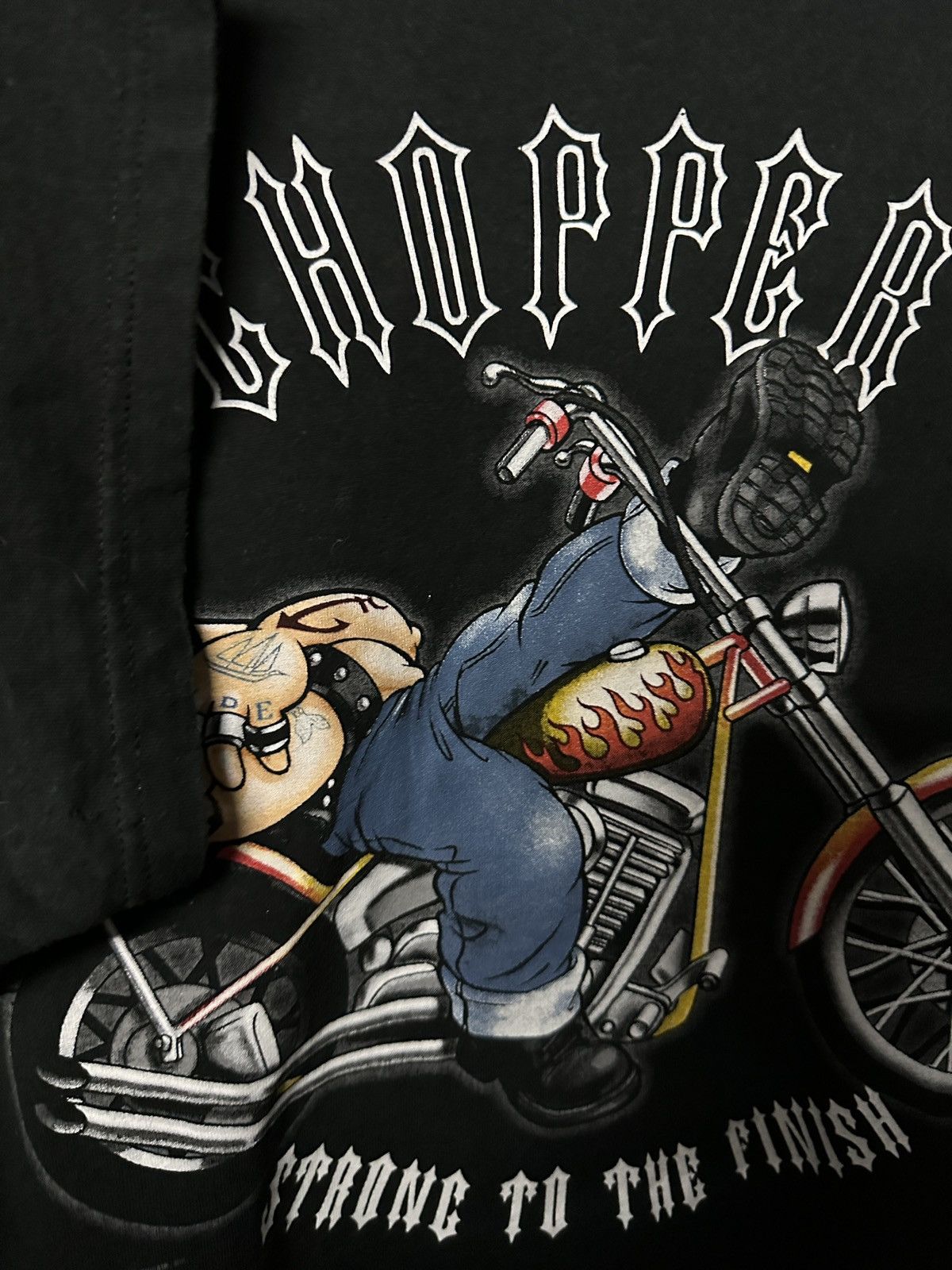 Cartoon Network × Cooper × Vintage Vintage Popeye Chopper Strong To The Finish Sun Faded Tee Size US XXL / EU 58 / 5 - 7 Thumbnail