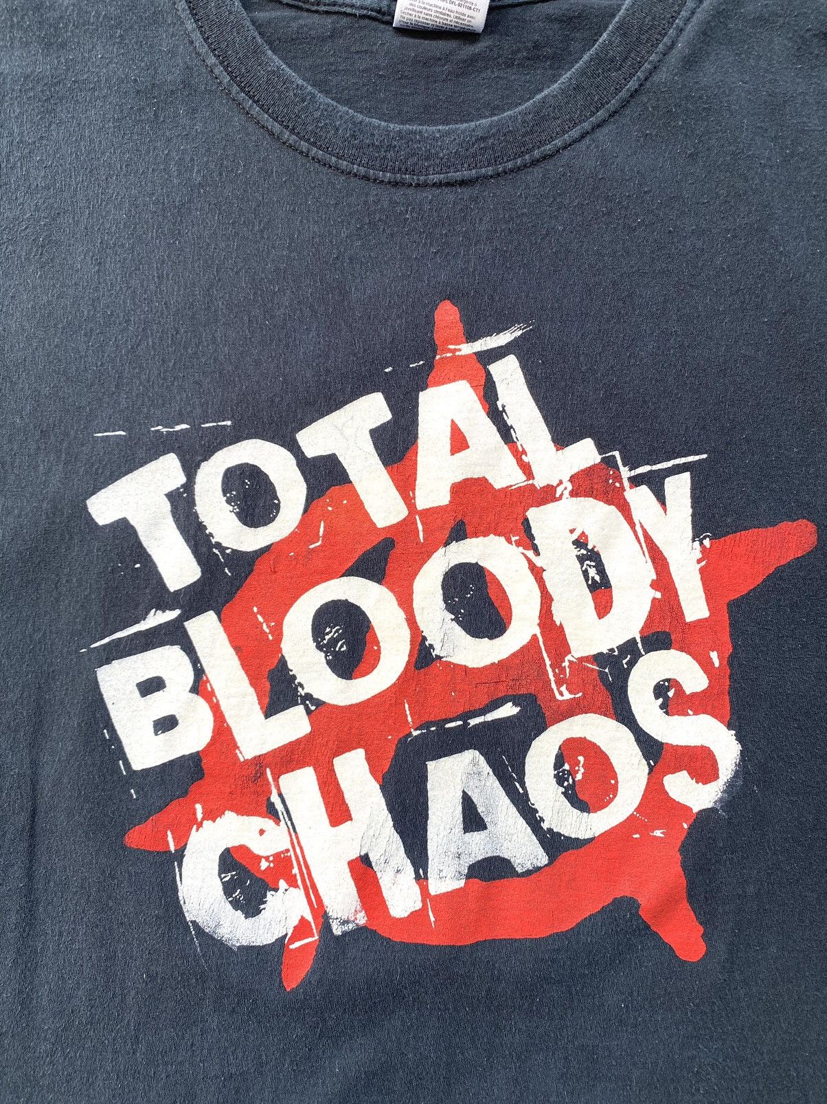 Band Tees Rare! Vintage Total Chaos T Shirt Bloody Punk Band Tee Size US XL / EU 56 / 4 - 3 Thumbnail