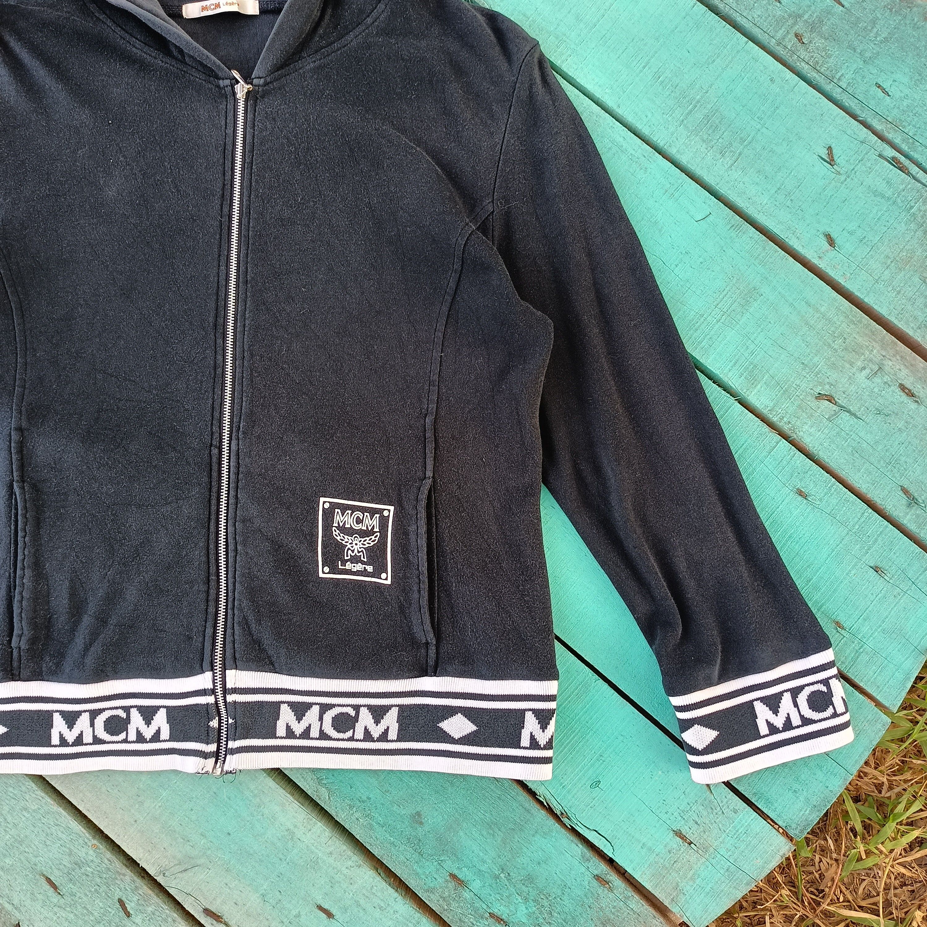 MCM MCM Legere Black Hoodie Zip Up Mini Logo Size S / US 4 / IT 40 - 2 Preview