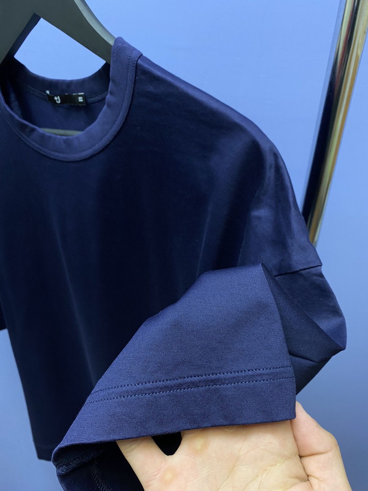 Jil Sander × Uniqlo Uniqlo x Jil Sander Blue T Shirt Men’s M Collab Luxury Style Size US M / EU 48-50 / 2 - 11 Thumbnail