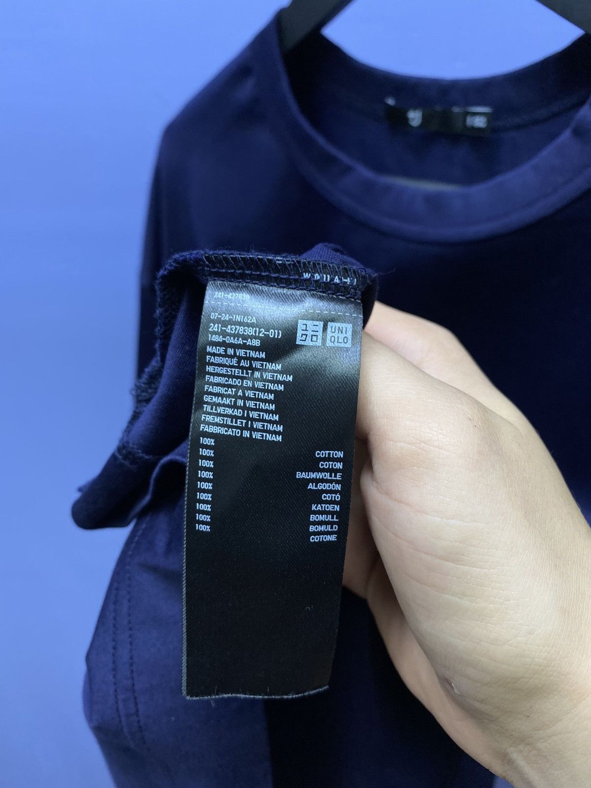 Jil Sander × Uniqlo Uniqlo x Jil Sander Blue T Shirt Men’s M Collab Luxury Style Size US M / EU 48-50 / 2 - 12 Thumbnail
