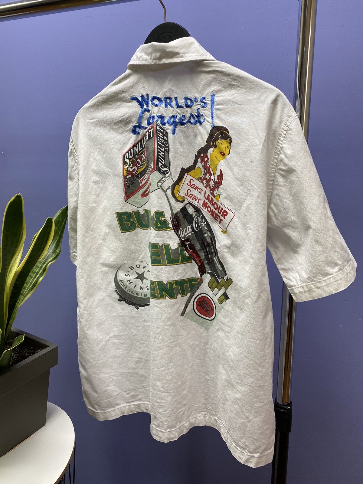 Vintage Vintage American Style “World Largest” Short Sleeve Shirt Size US L / EU 52-54 / 3 - 14 Thumbnail