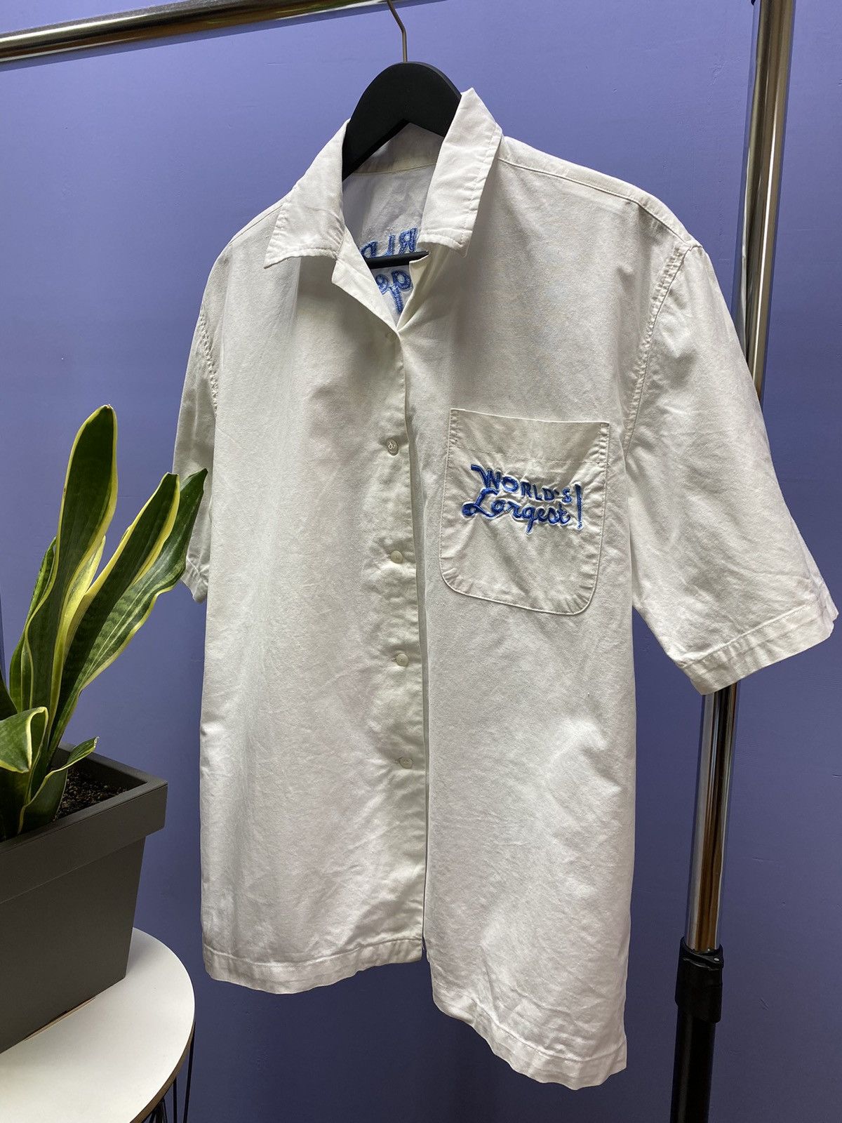 Vintage Vintage American Style “World Largest” Short Sleeve Shirt Size US L / EU 52-54 / 3 - 3 Thumbnail