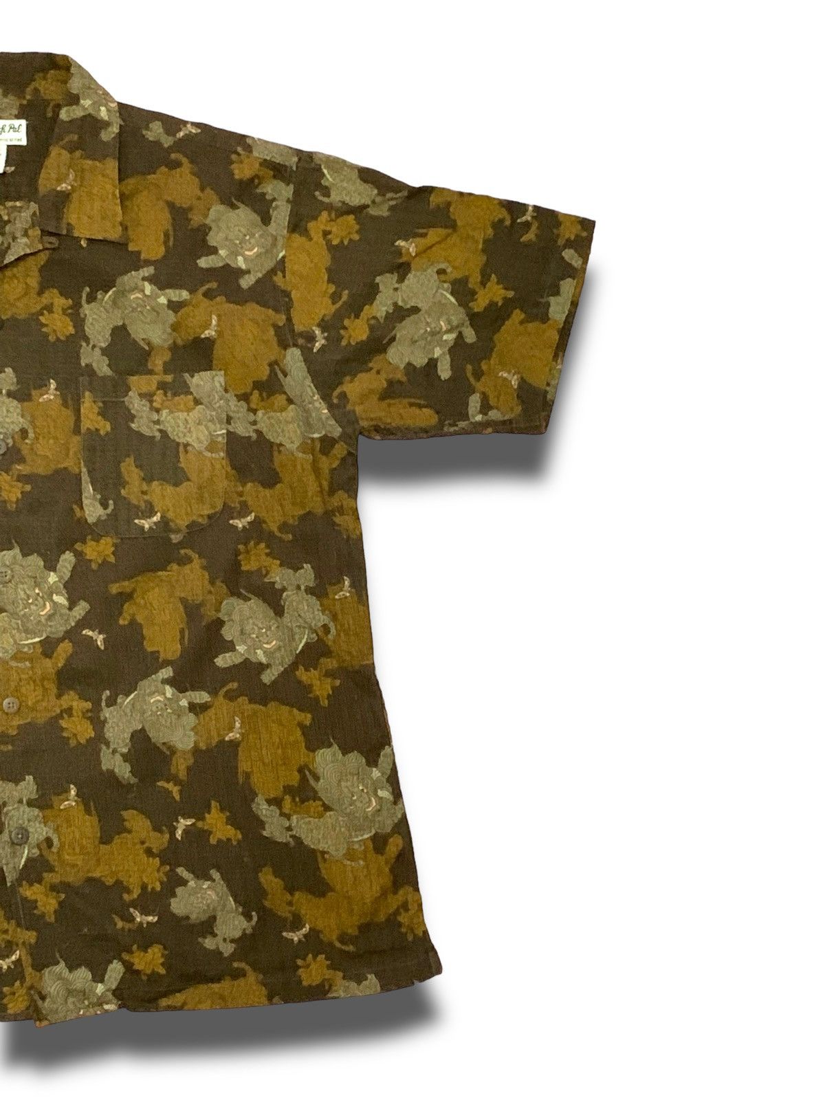Dragonfly × Vintage Vintage Sugoi Lion Motif Yakuza Button Up Hawaii Size US M / EU 48-50 / 2 - 5 Thumbnail
