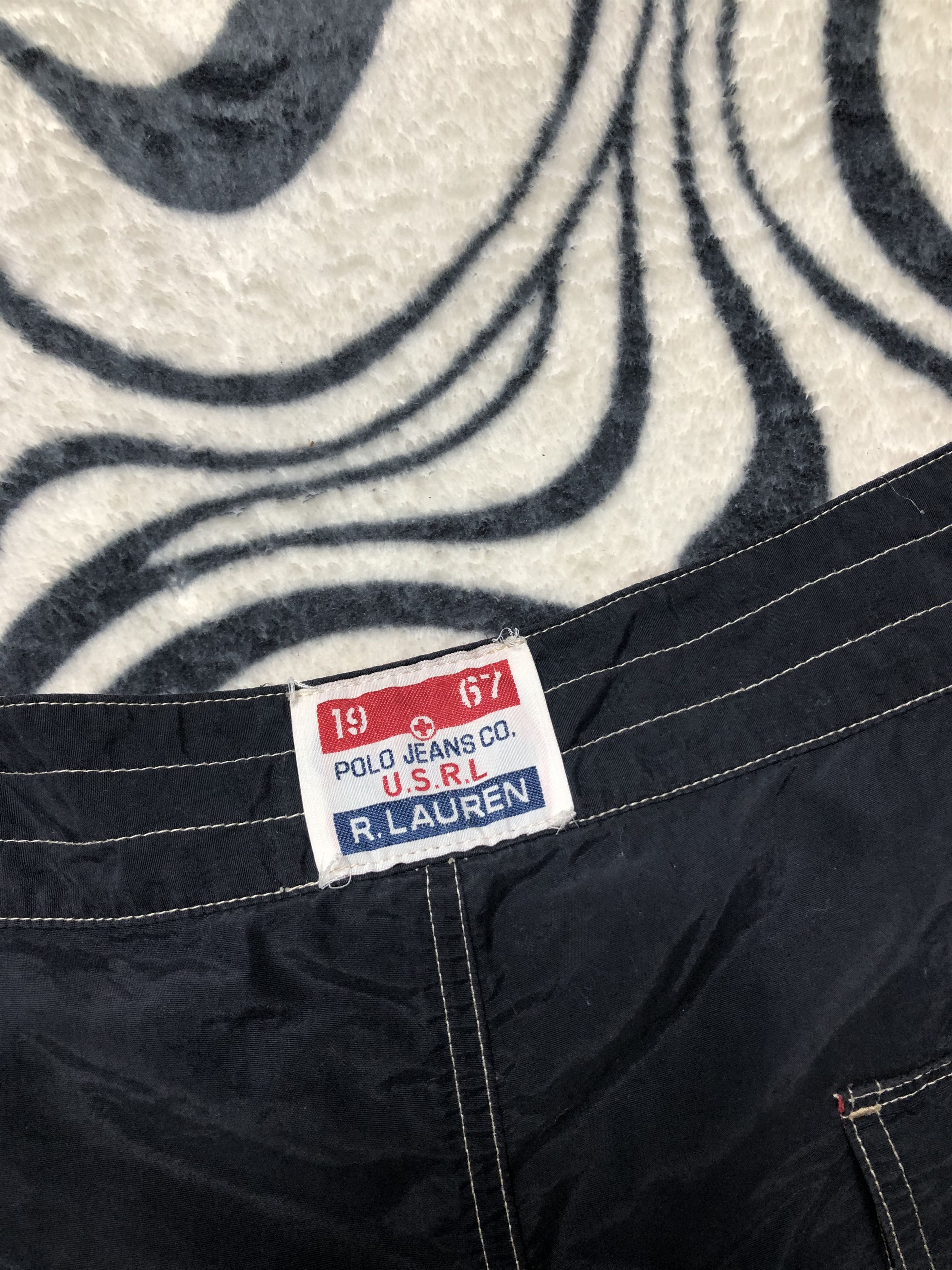 Polo Ralph Lauren × Ralph Lauren × Vintage Polo Jeans Company Vintage Mens Nylon Shorts Size US 34 / EU 50 - 6 Thumbnail