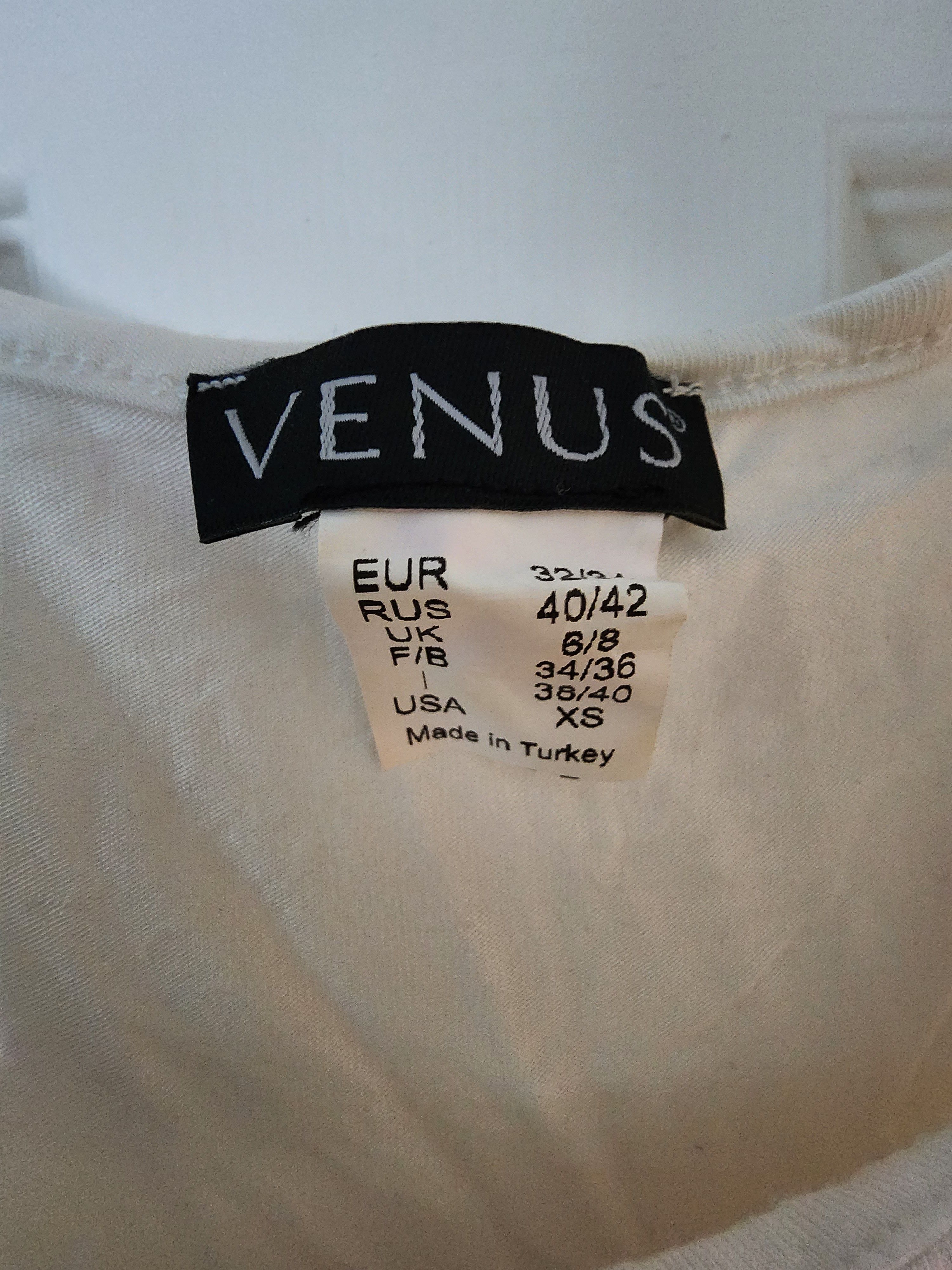 Other Venus White Red Silver Floral Ruffle Tank Top Tunic XS Size XS / US 0-2 / IT 36-38 - 4 Thumbnail