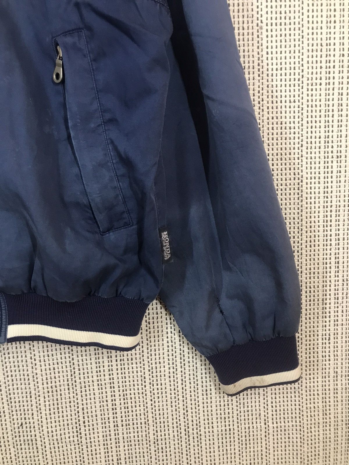 Honda × Japanese Brand ‼️VTG HONDA MOTOR SPORTS BOMBER JACKET SUNFADED DISTRESSED‼️ Size US L / EU 52-54 / 3 - 4 Thumbnail