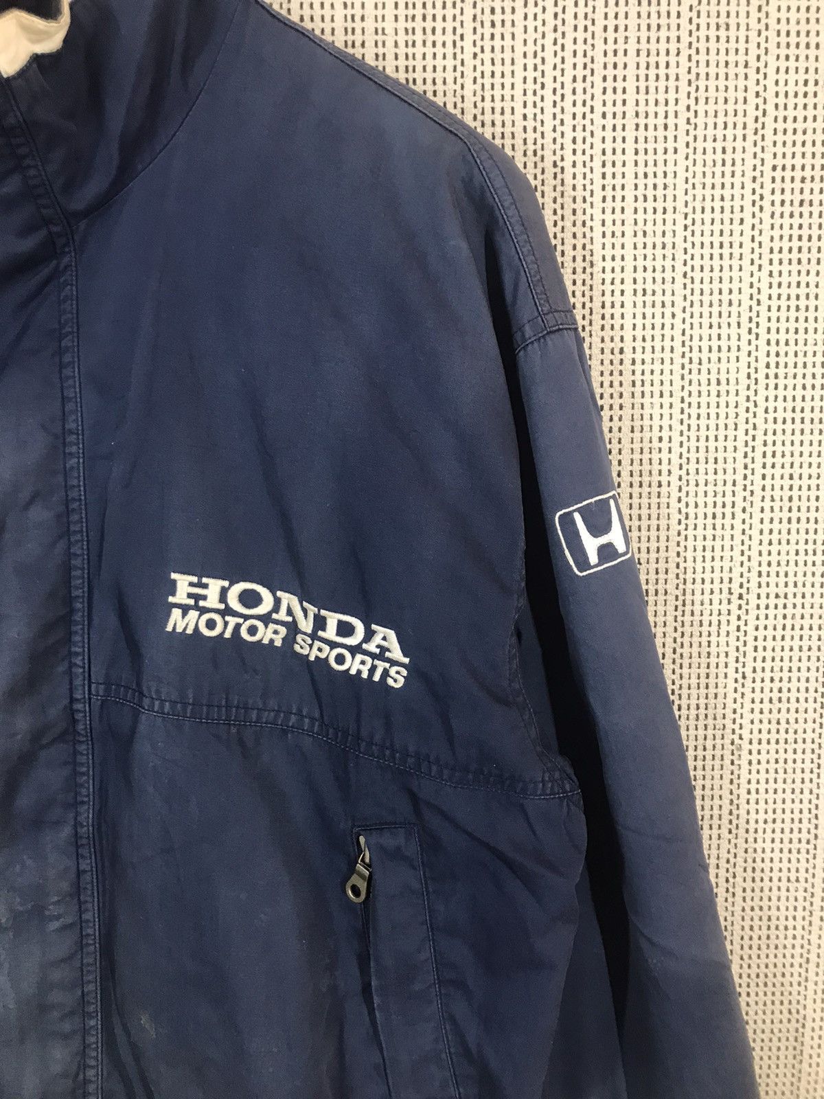Honda × Japanese Brand ‼️VTG HONDA MOTOR SPORTS BOMBER JACKET SUNFADED DISTRESSED‼️ Size US L / EU 52-54 / 3 - 3 Thumbnail