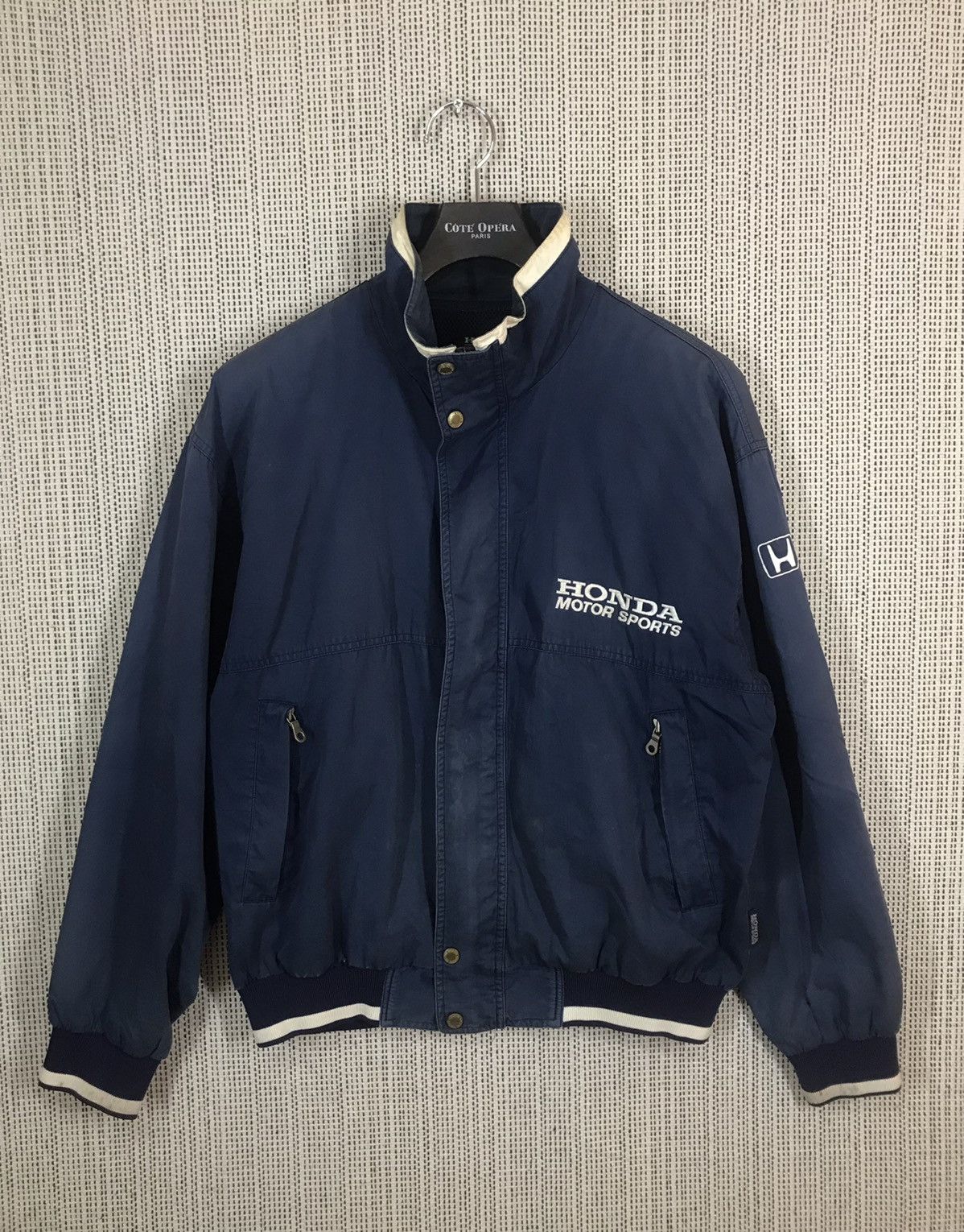 ‼️VTG HONDA MOTOR SPORTS BOMBER JACKET SUNFADED DISTRESSED‼️