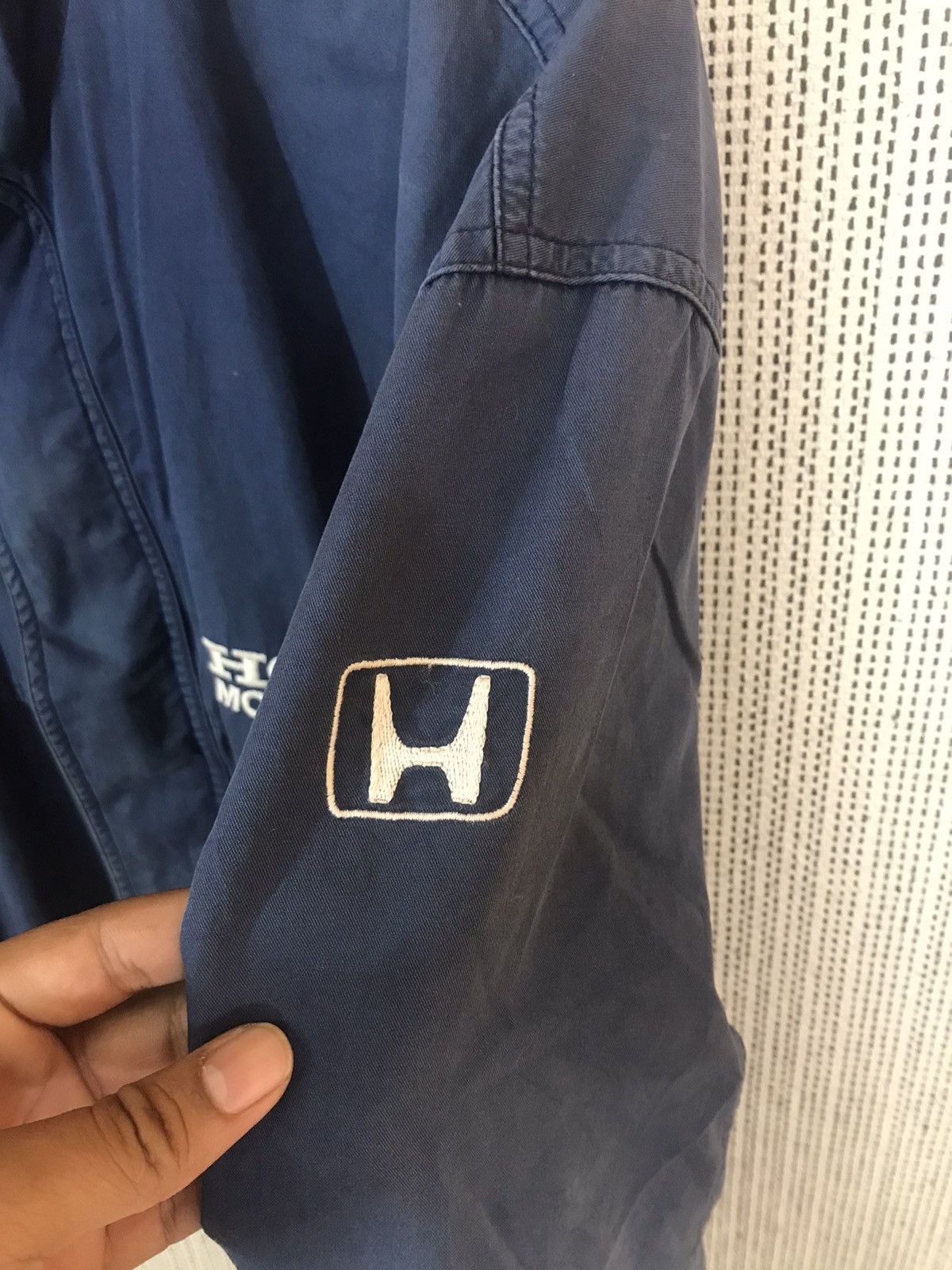 Honda × Japanese Brand ‼️VTG HONDA MOTOR SPORTS BOMBER JACKET SUNFADED DISTRESSED‼️ Size US L / EU 52-54 / 3 - 8 Thumbnail