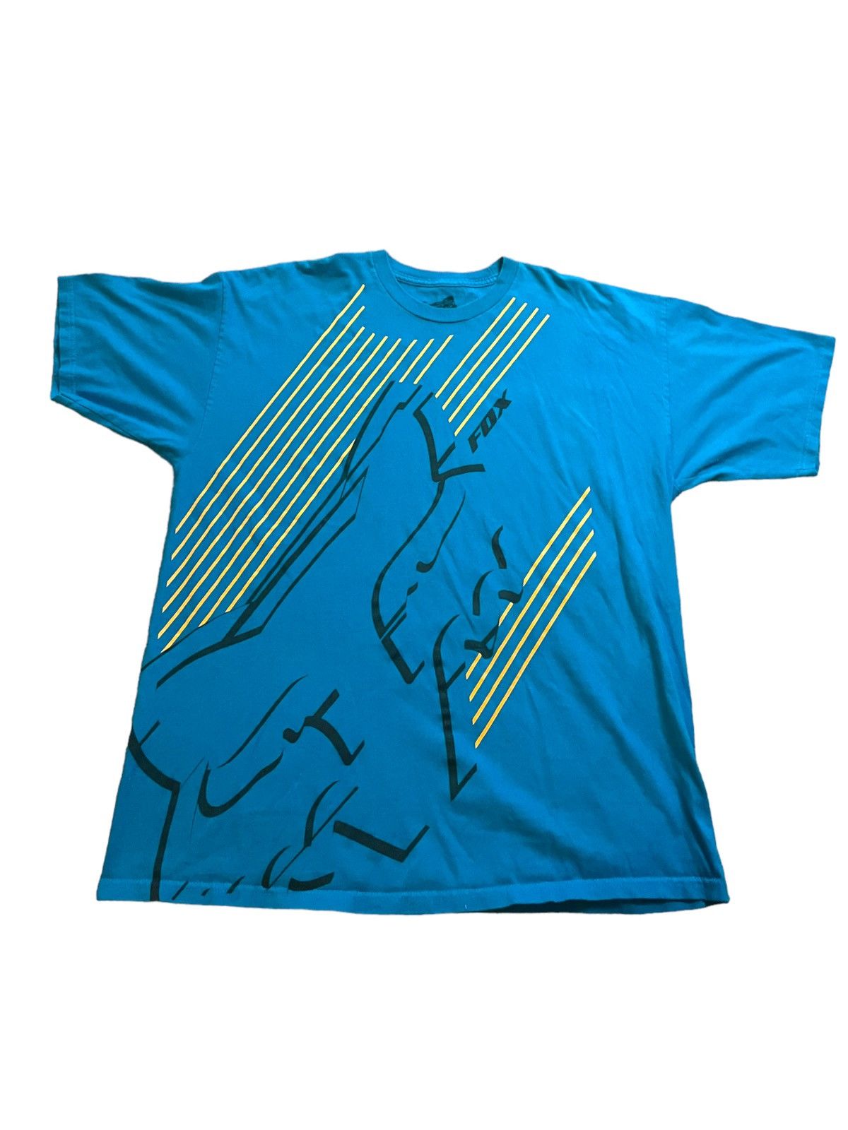 Fox Racing × Vintage Vintage Fox Racing Crewneck T Shirt XL Size US XL / EU 56 / 4 - 1 Thumbnail