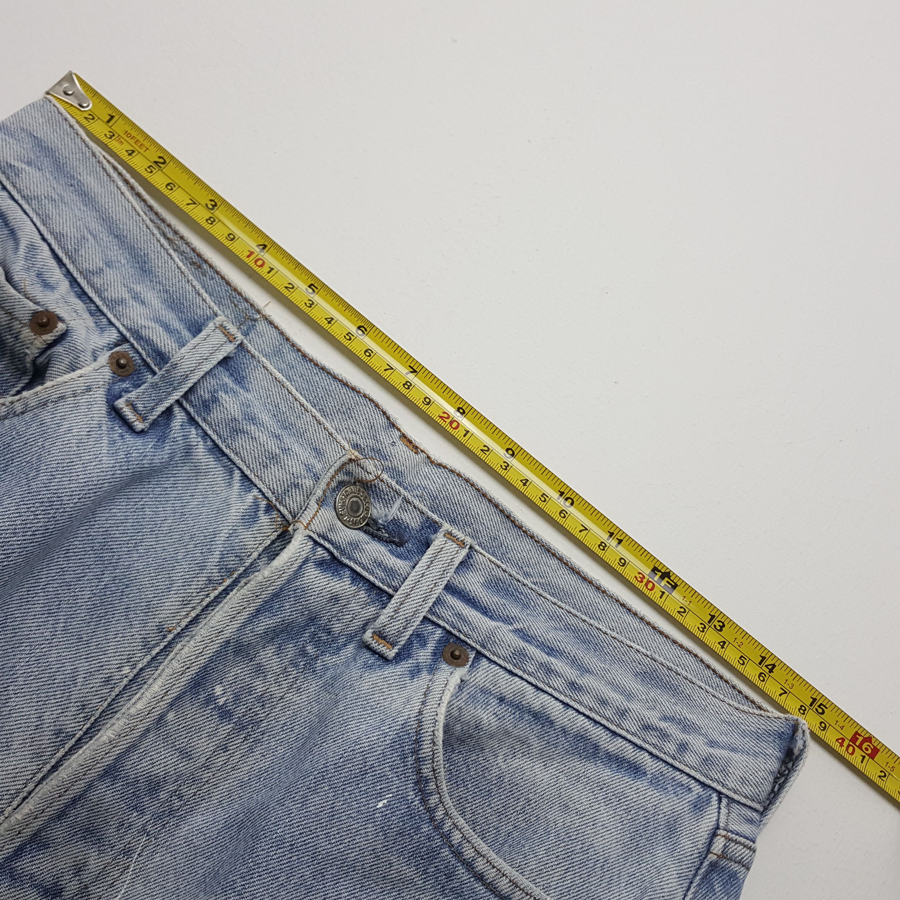 Levi's × Vintage Vintage 90's Levi’s 501 red line custom futura design jeans Size US 29 - 11 Thumbnail