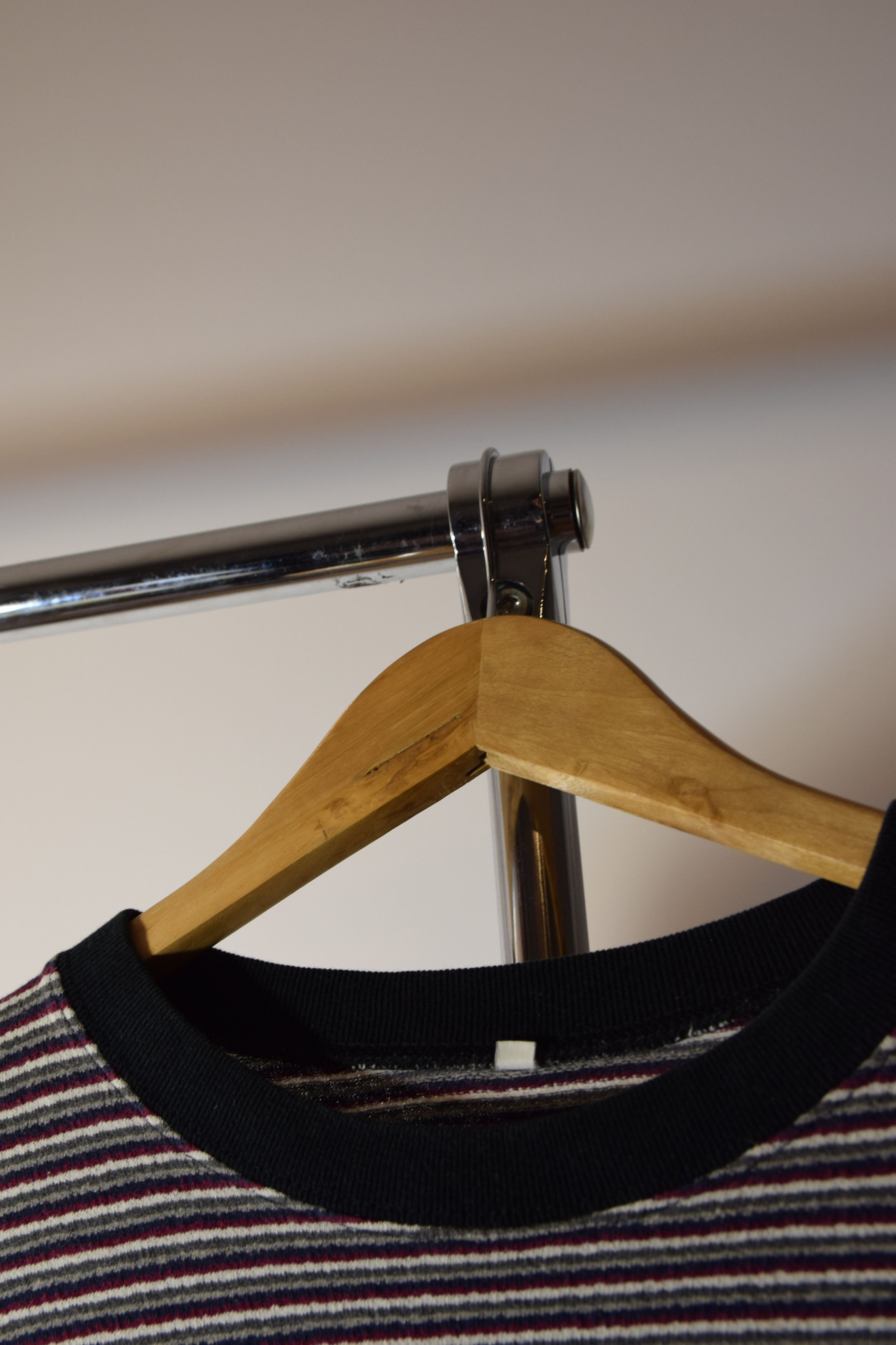 Japanese Brand × Vintage 90S VINTAGE STRIPED BOXY T-SHIRT M KURT Y2K DRILL Size US M / EU 48-50 / 2 - 6 Thumbnail