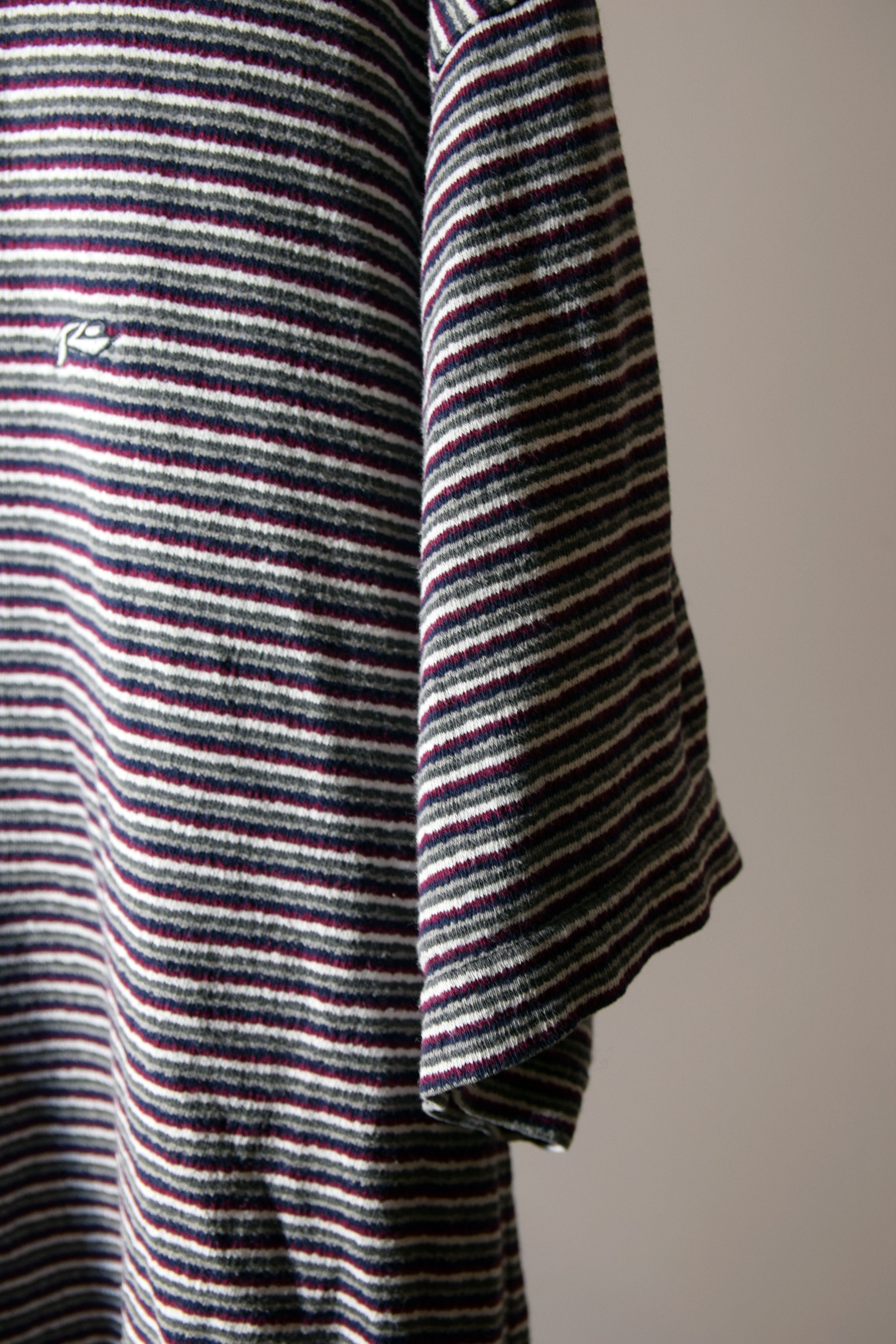 Japanese Brand × Vintage 90S VINTAGE STRIPED BOXY T-SHIRT M KURT Y2K DRILL Size US M / EU 48-50 / 2 - 7 Thumbnail
