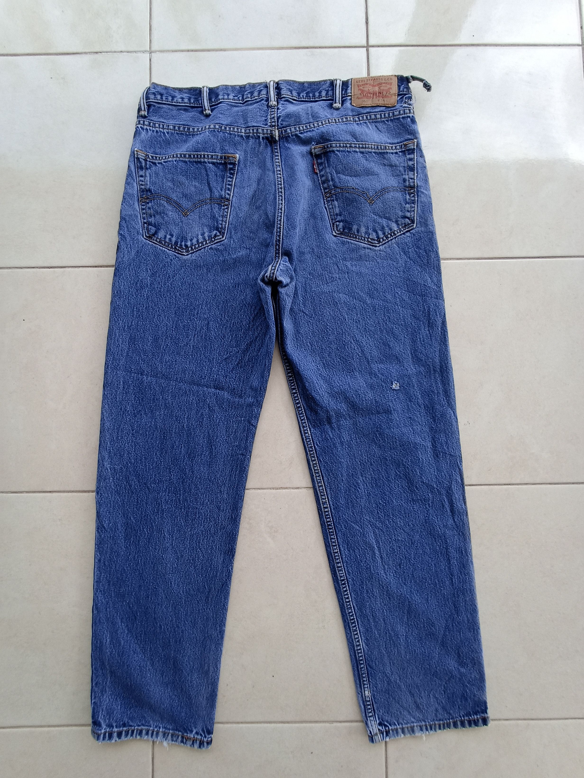 Jean × Levi's × Vintage Vintage Levis 550 Blue Jeans - J202 Size US 39 - 2 Thumbnail