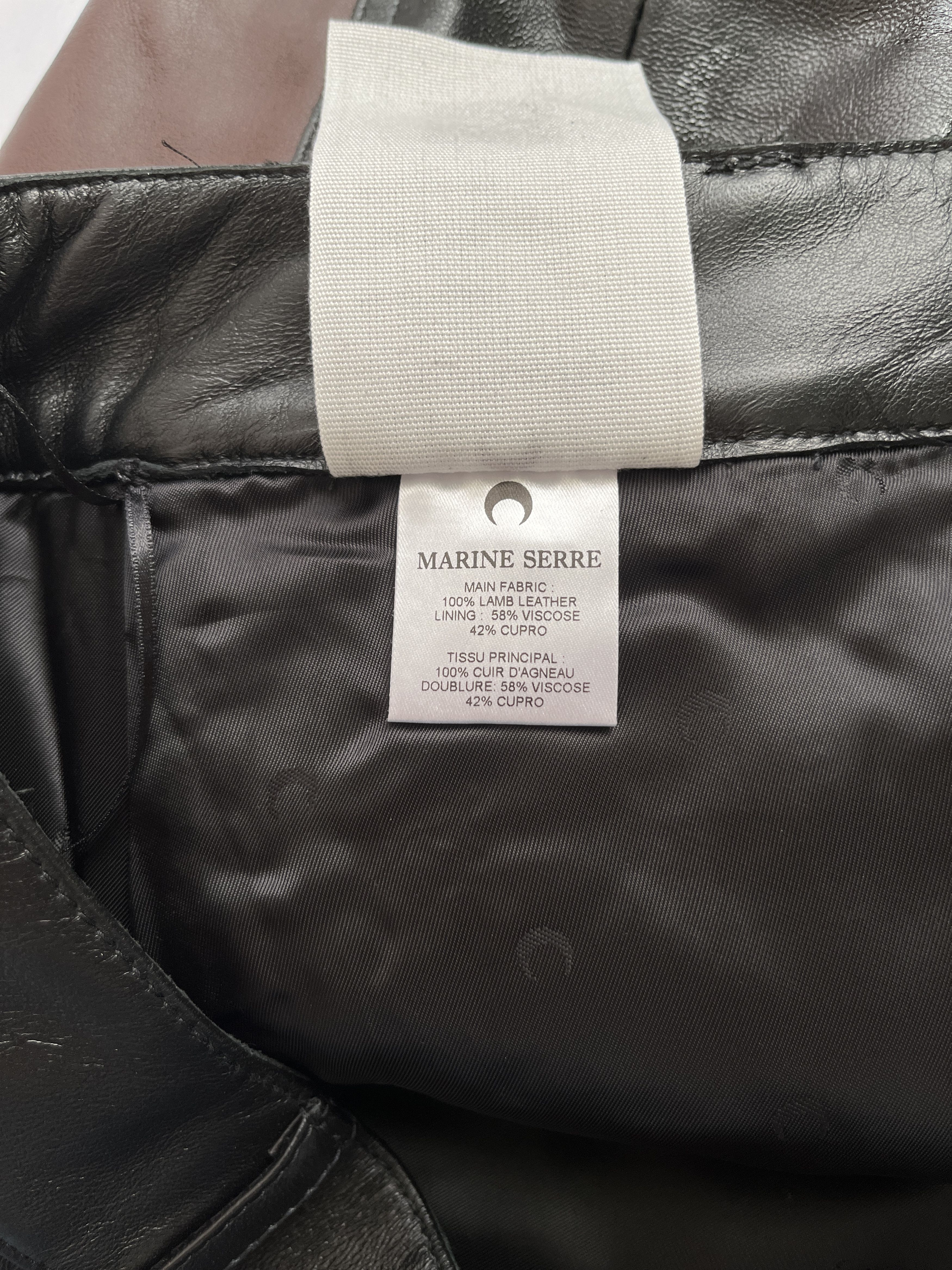 Marine Serre ⚡️QUICK SALE⚡️FW21 Marine Serre Leather Patchwork Pants Size 26" / US 2 / IT 38 - 7 Thumbnail
