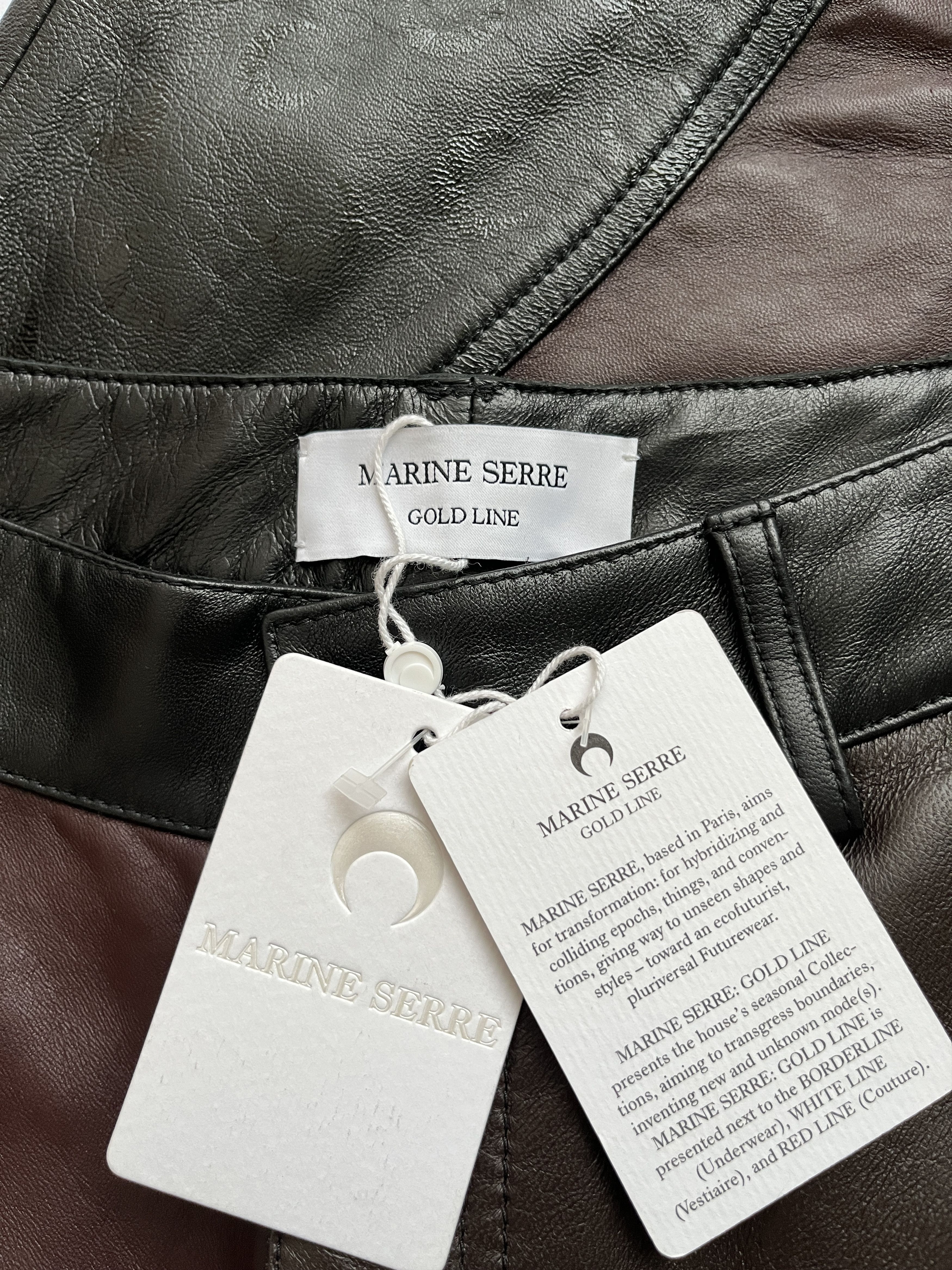 Marine Serre ⚡️QUICK SALE⚡️FW21 Marine Serre Leather Patchwork Pants Size 26" / US 2 / IT 38 - 5 Thumbnail
