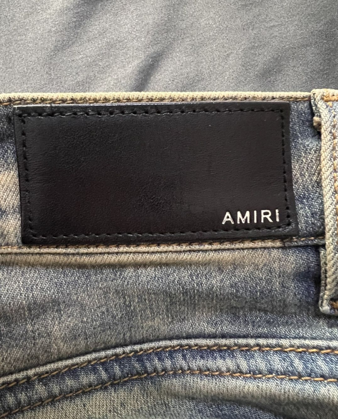 Amiri Amiri 18FW Cashew flower patchwork blue jeans Size US 29 - 3 Thumbnail