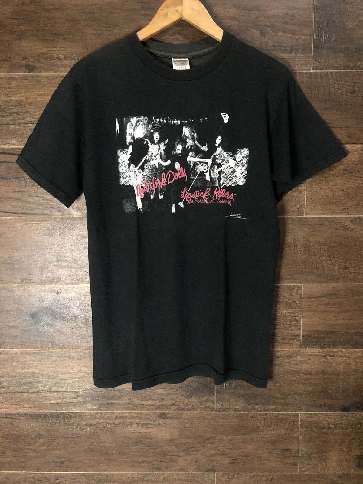 Band Tees × Vintage Vintage 1999 New York Dolls Lipstick Killers Shirt Size US M / EU 48-50 / 2 - 2 Thumbnail