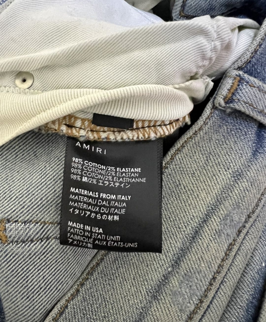 Amiri Amiri 17ss Medallion patch blue jeans Size US 30 / EU 46 - 4 Thumbnail