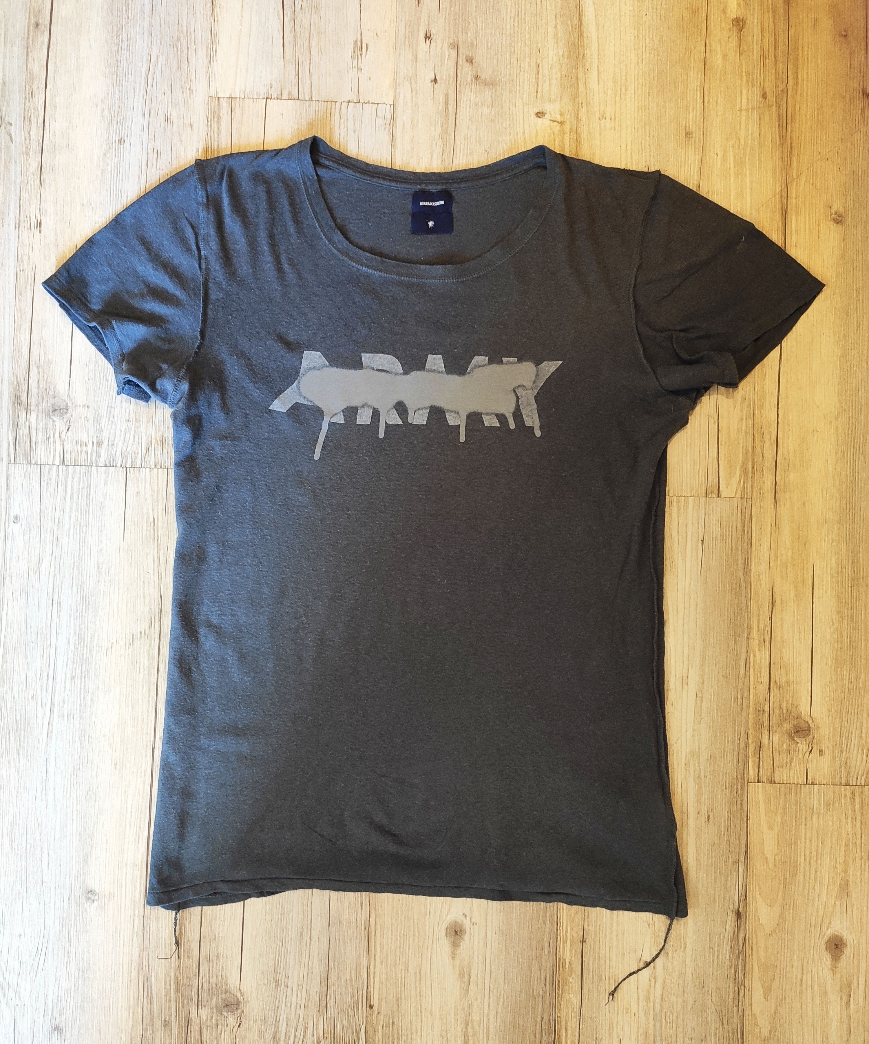 Maison MIHARA YASUHIRO Strikethrough army tee 10SS.Like Rick Owens Size US M / EU 48-50 / 2 - 1 Thumbnail