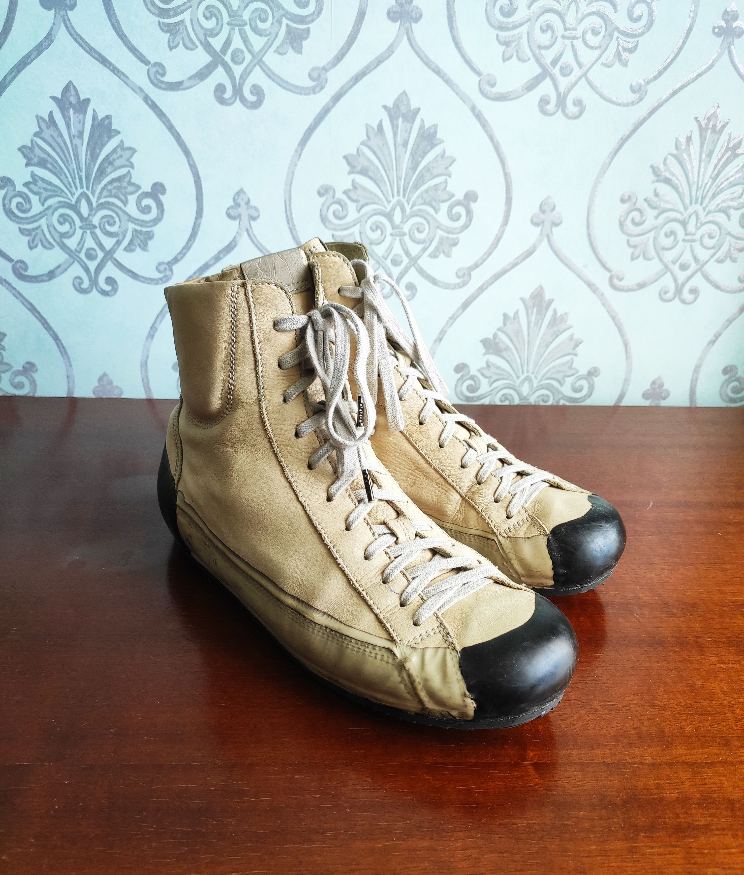 RBRSL Polacco white hi-tops.Like Rick Owens or Guidi Size US 7.5 / EU 40-41 - 5 Thumbnail