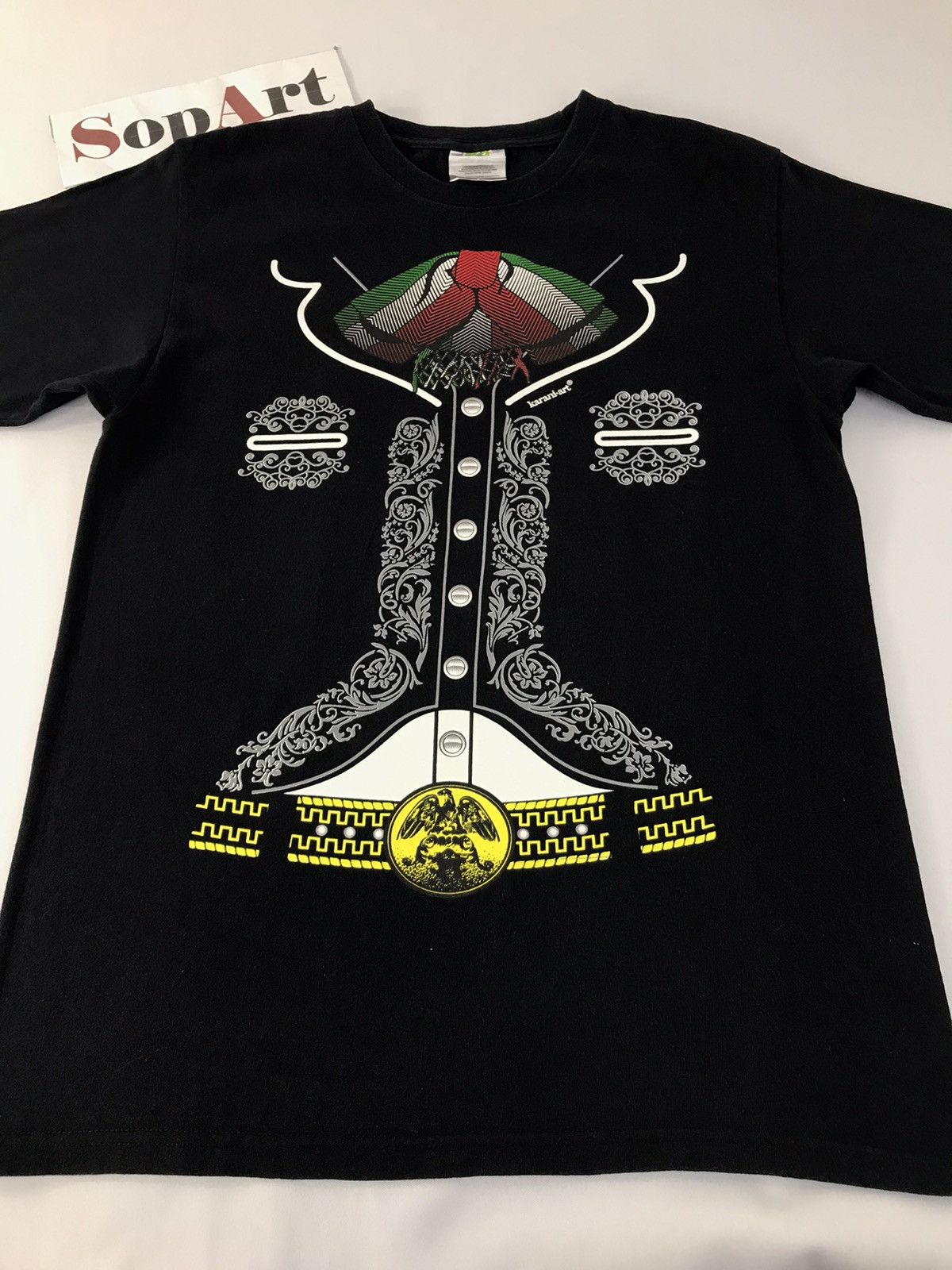 Vintage Vtg Karani-Art Picture Fashion Tee Design Size US M / EU 48-50 / 2 - 3 Thumbnail