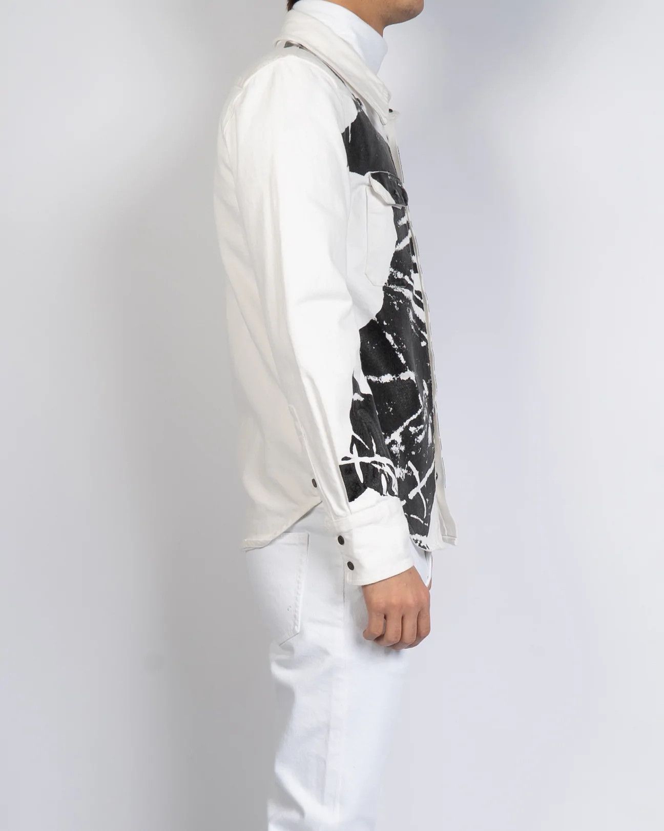 Calvin Klein 205W39NYC × Raf Simons Warhol Screenprinted Western Shirt Size US XS / EU 42 / 0 - 10 Thumbnail