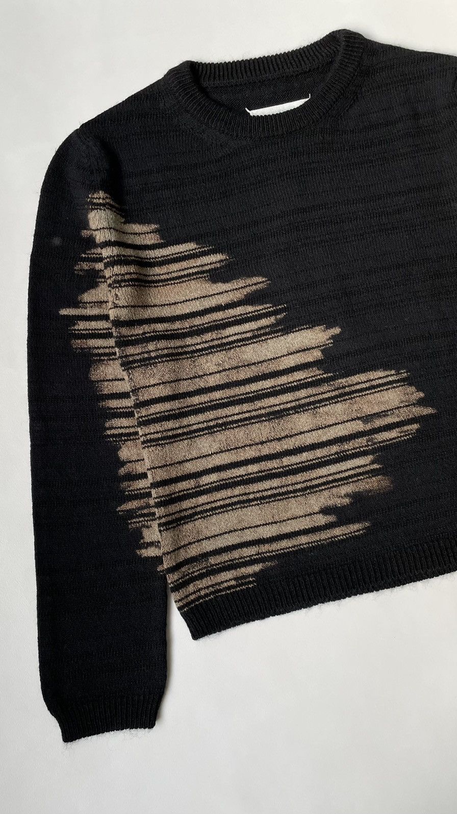 Maison Margiela A/W 22 Black Wool ‘Bleach Dye’ Sweater Size M / US 6-8 / IT 42-44 - 5 Thumbnail