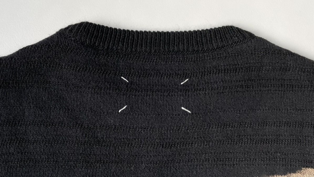 Maison Margiela A/W 22 Black Wool ‘Bleach Dye’ Sweater Size M / US 6-8 / IT 42-44 - 11 Thumbnail