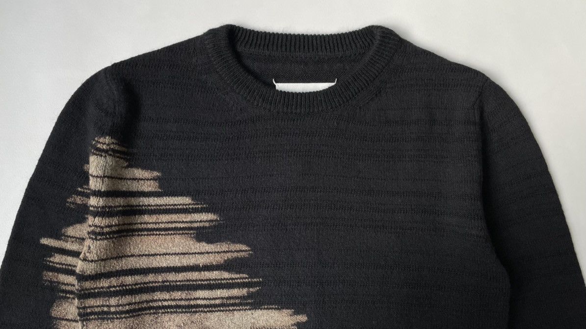 Maison Margiela A/W 22 Black Wool ‘Bleach Dye’ Sweater Size M / US 6-8 / IT 42-44 - 2 Thumbnail