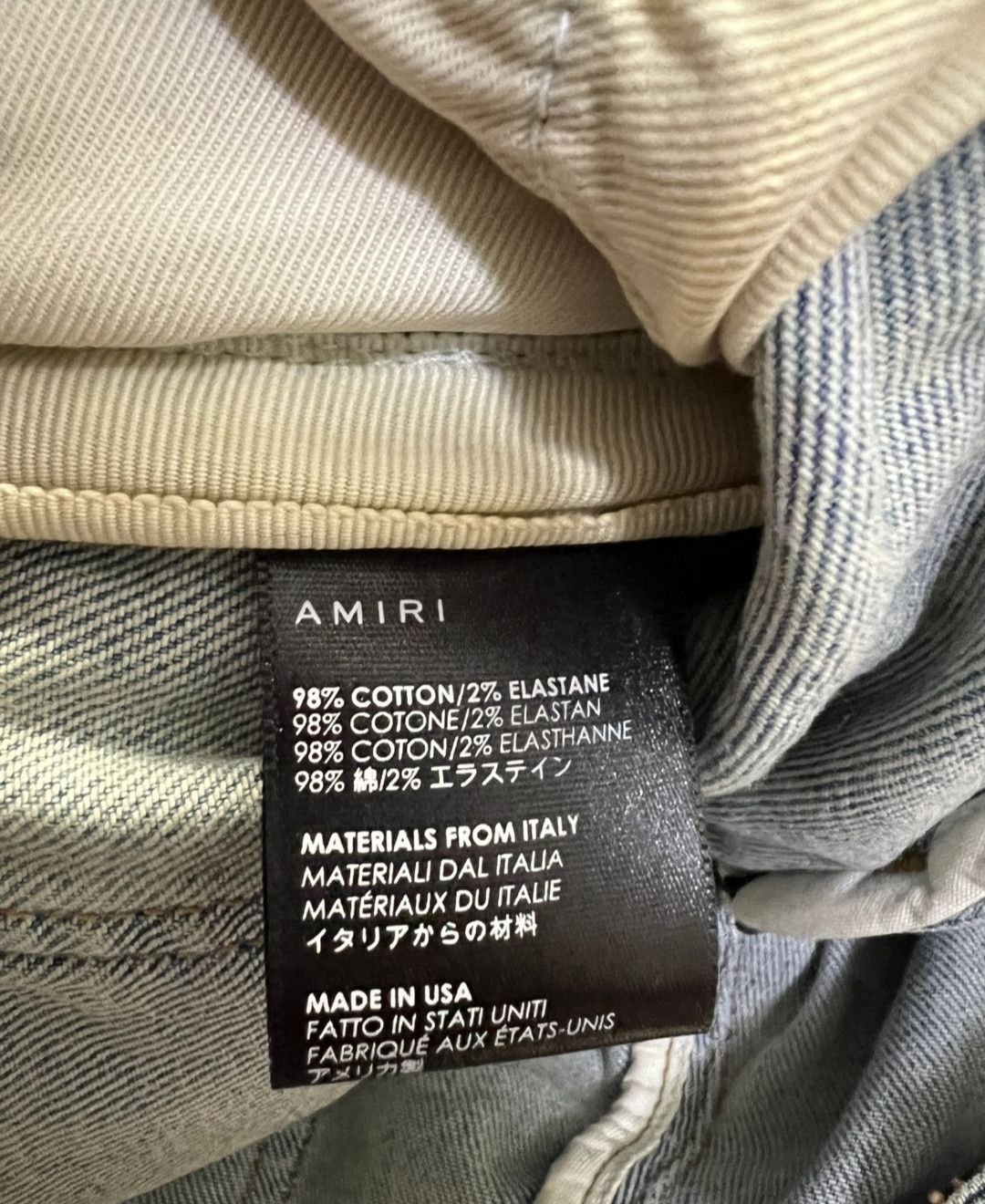 Amiri Amiri 17ss OG Cashew flower patchwork blue jeans Size US 29 - 4 Thumbnail