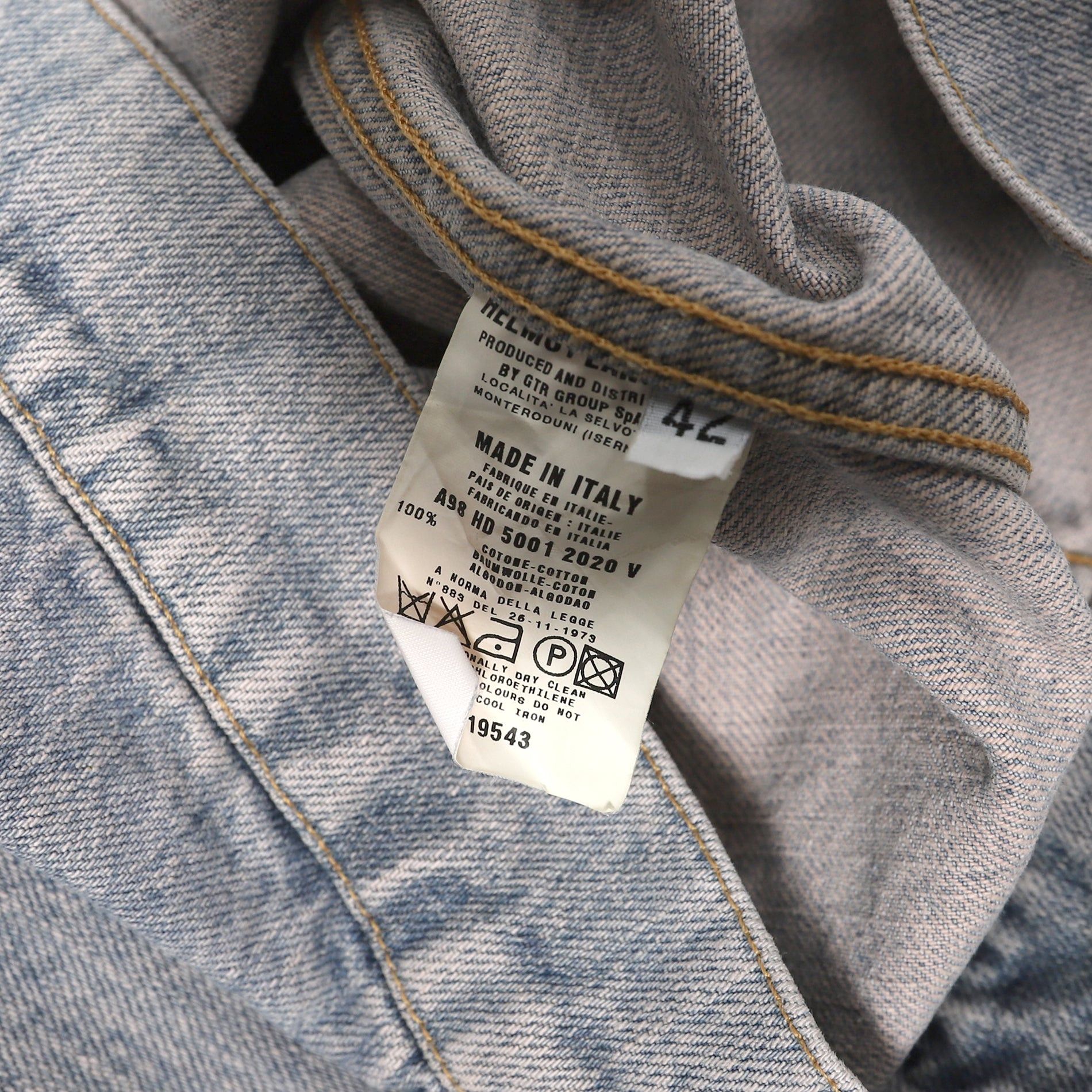 Helmut Lang 1998 Washed Blue Denim Jacket Size US XS / EU 42 / 0 - 5 Thumbnail
