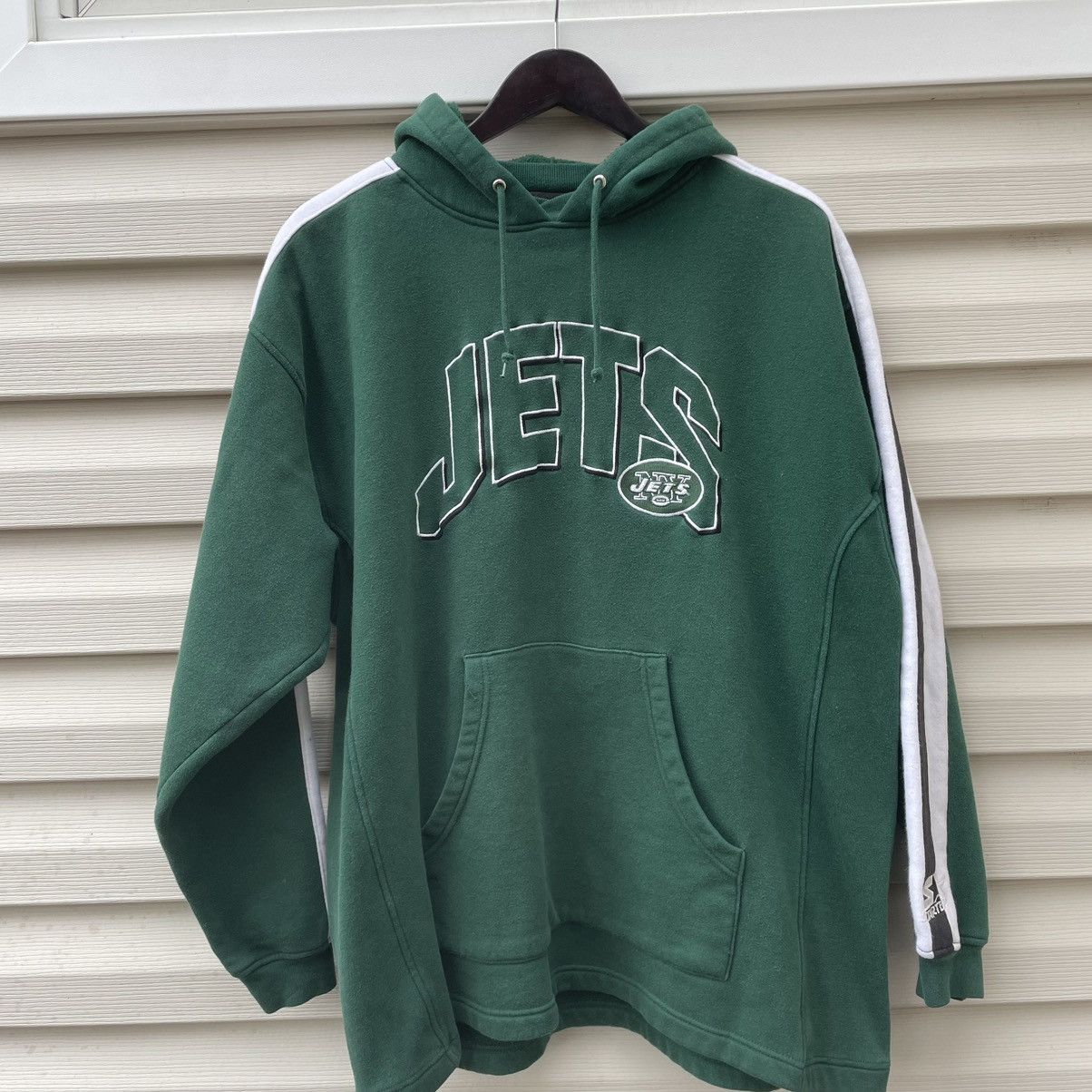 New York Jets: 1990's Stitched Script Spellout Starter Hoodie (L/XL) –  National Vintage League Ltd.