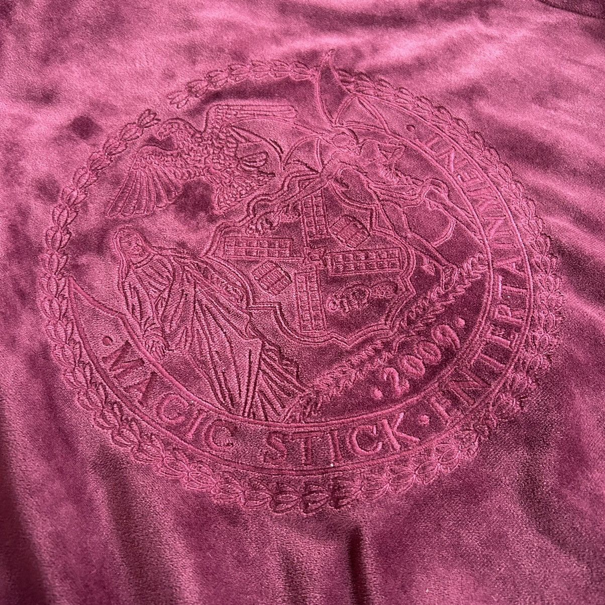 MAGIC STICK 2018 VELOUR SUEDE LEiSURE TRACK JACKET BYZANTiNE PURPLE WiNE Size US L / EU 52-54 / 3 - 25 Thumbnail