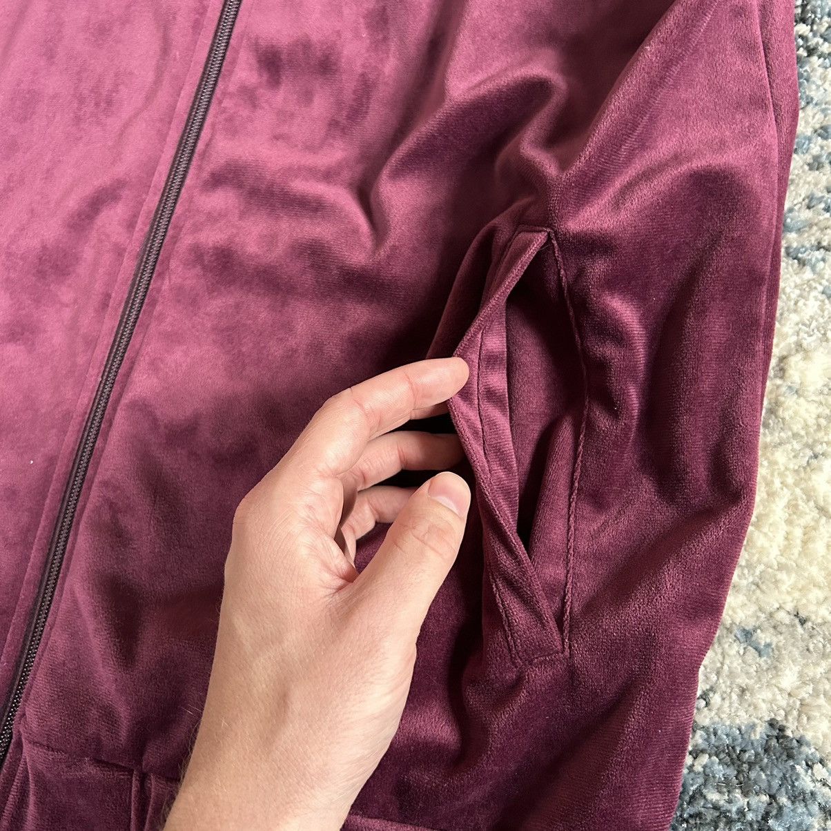 MAGIC STICK 2018 VELOUR SUEDE LEiSURE TRACK JACKET BYZANTiNE PURPLE WiNE Size US L / EU 52-54 / 3 - 14 Thumbnail